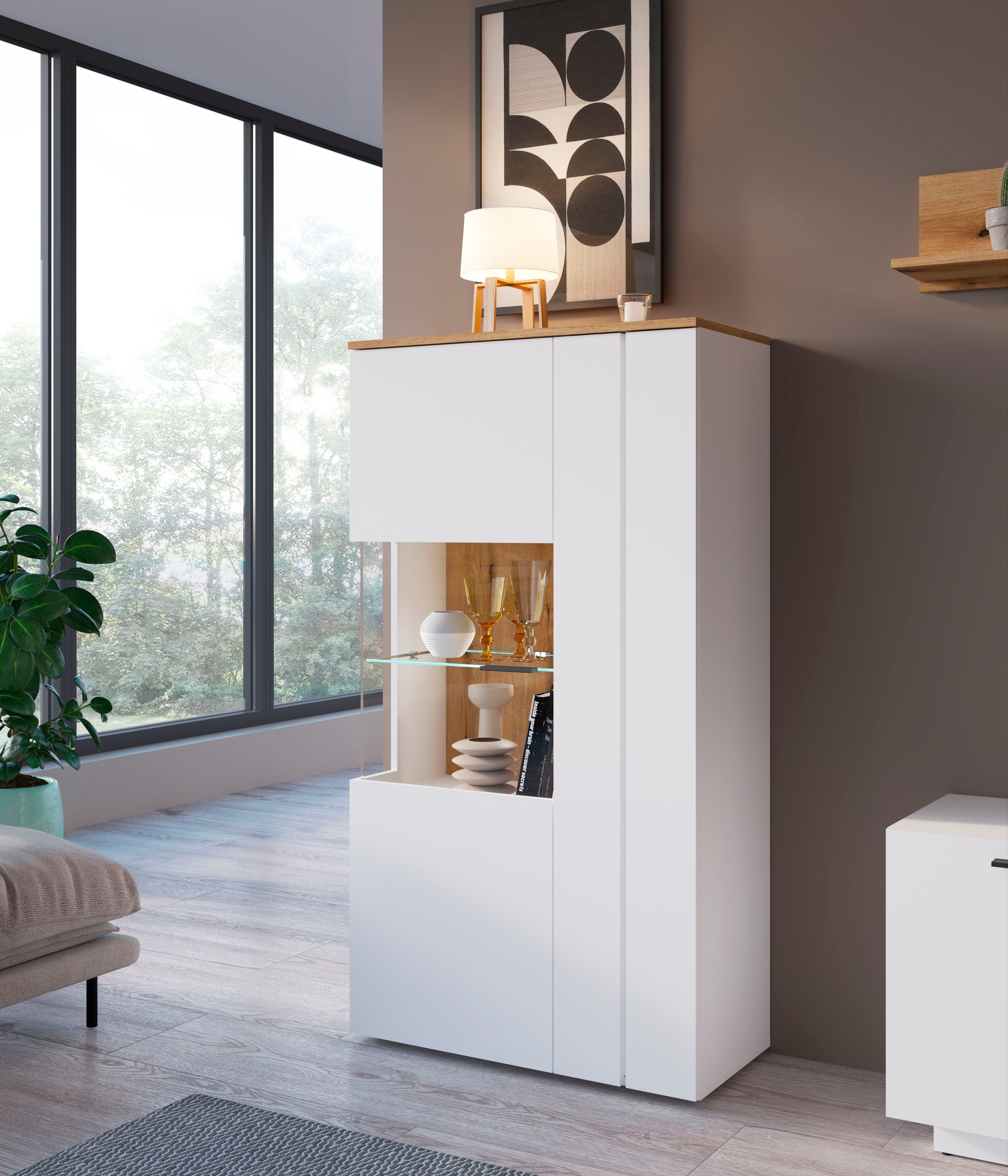 Home affaire Vitrine "Dalano" Höhe ca. 144 cm günstig online kaufen