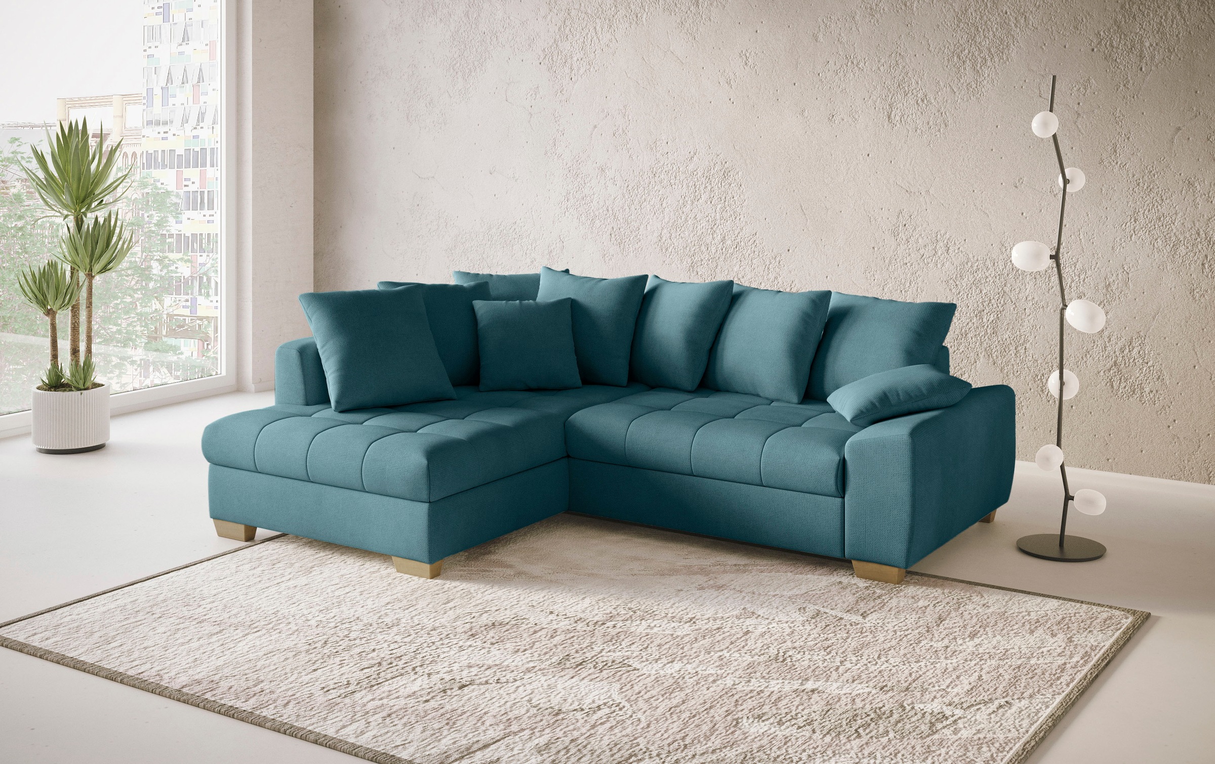 Mr. Couch Ecksofa "Nikita II, L-Form", Wahlweise mit Bettfunktion, Bettkast günstig online kaufen
