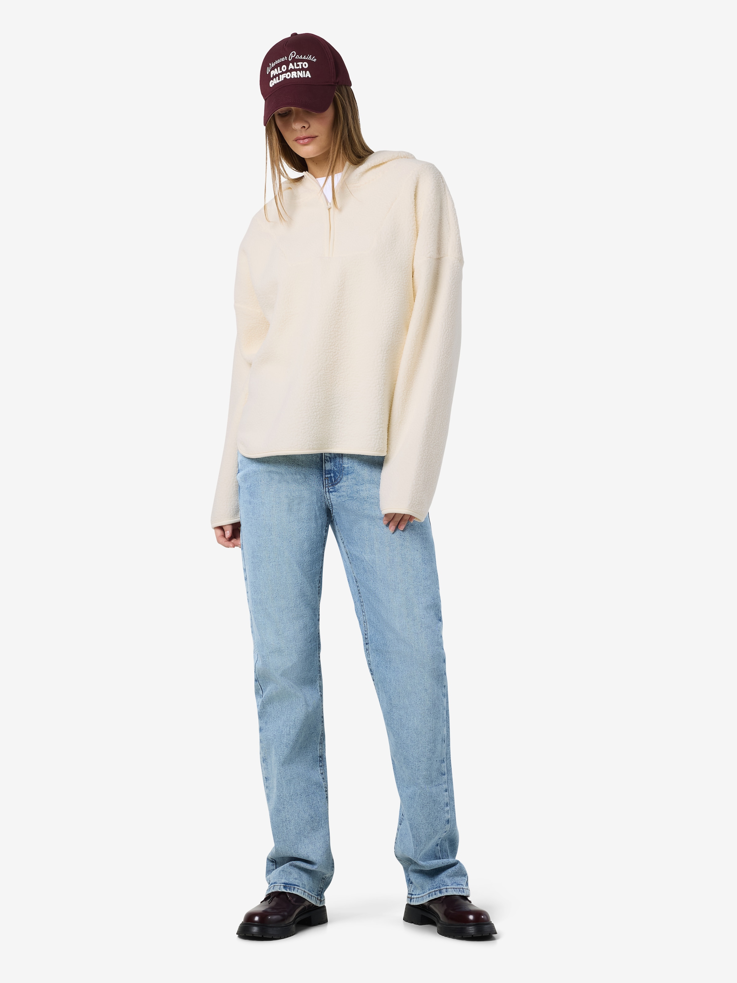 Noisy may Fleecepullover »NMCOZY L/S HALFWAY ZIP SWEATER JRS NOOS«