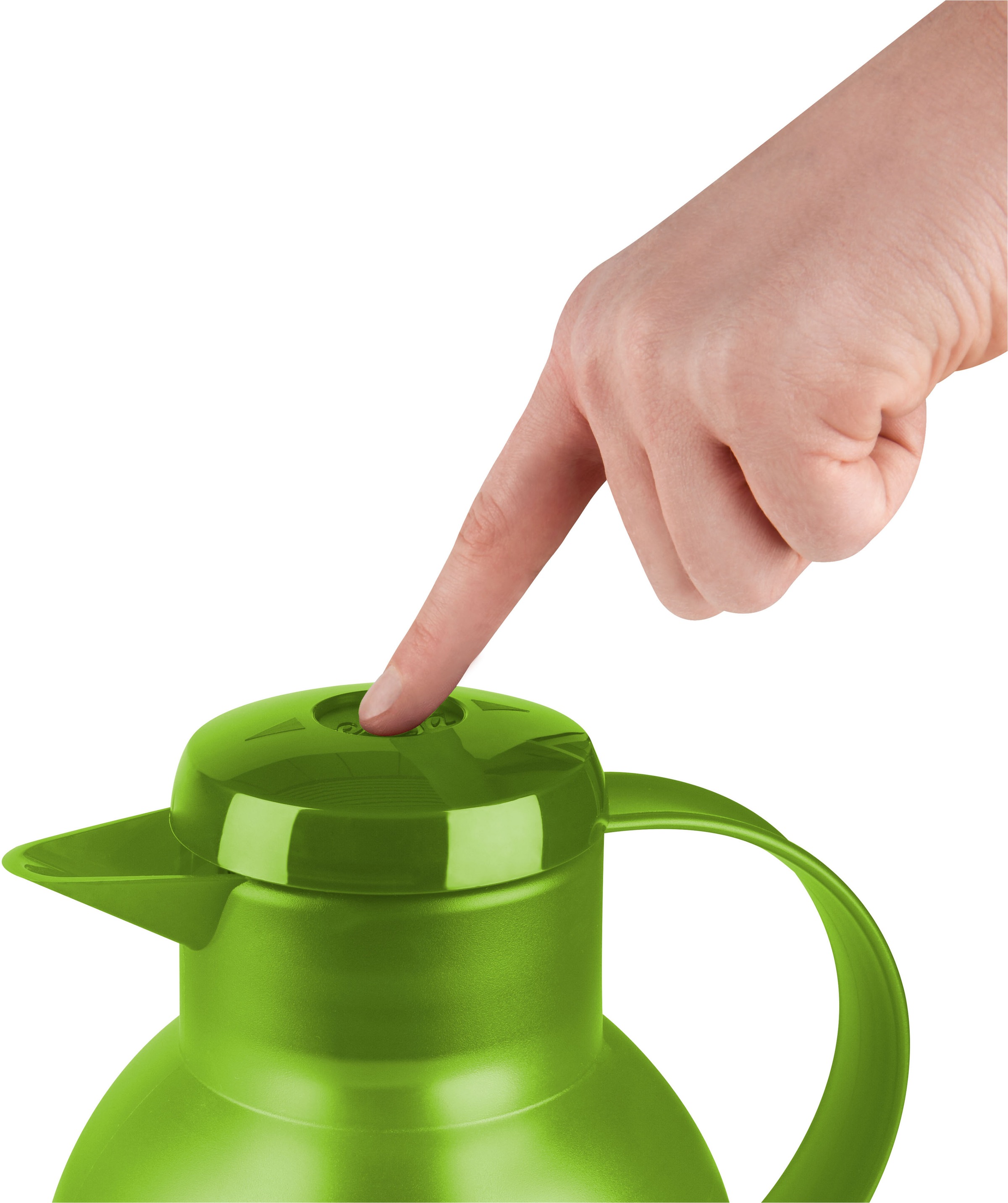 Emsa Isolierkanne »Samba«, 1 l, zeitloses Design, einfacher Knopfdruck, 24h kalt, 12h warm