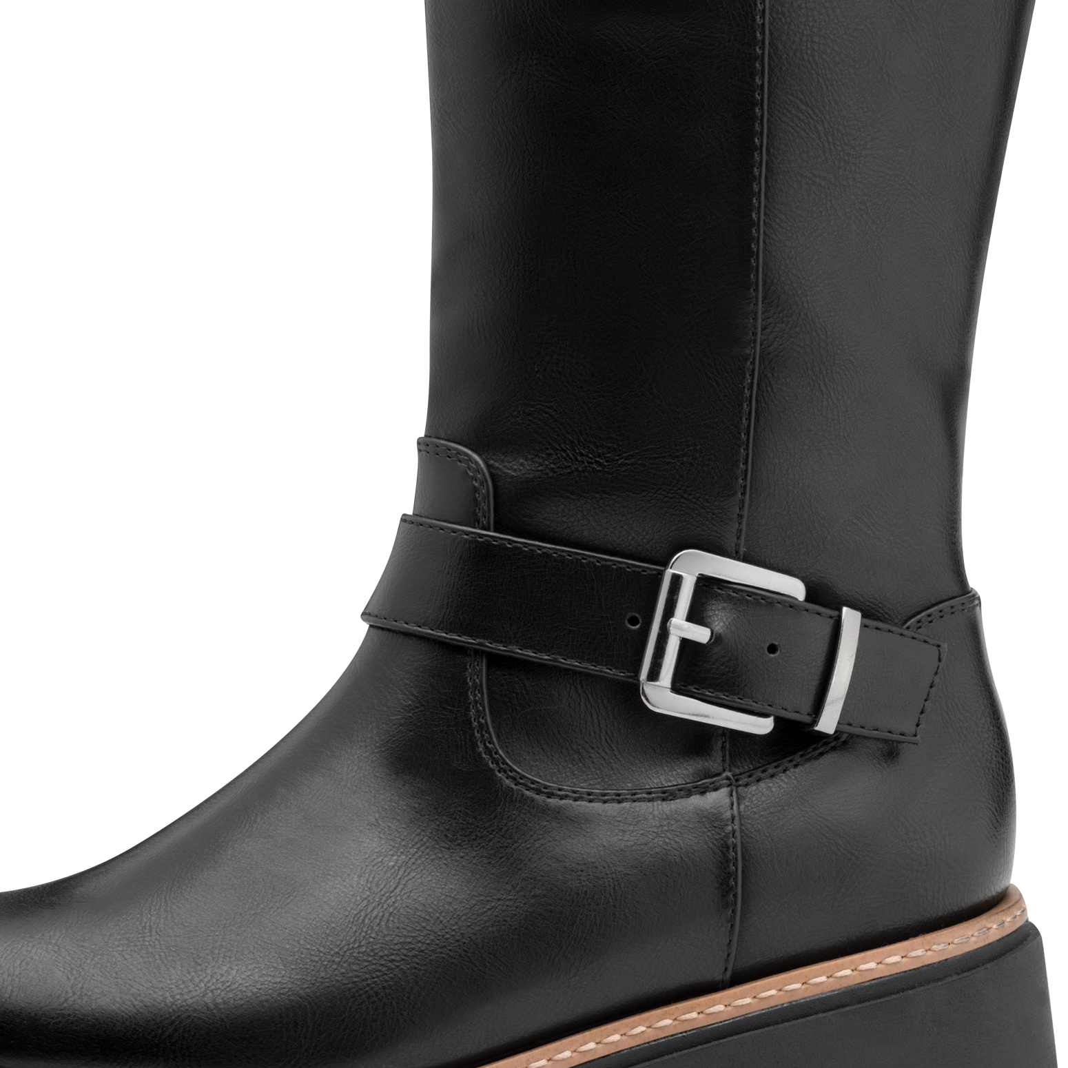 Thumbnail - MARCO TOZZI Winterstiefel, Blockabsatz, Langschaftstiefel mit Zierschnallen