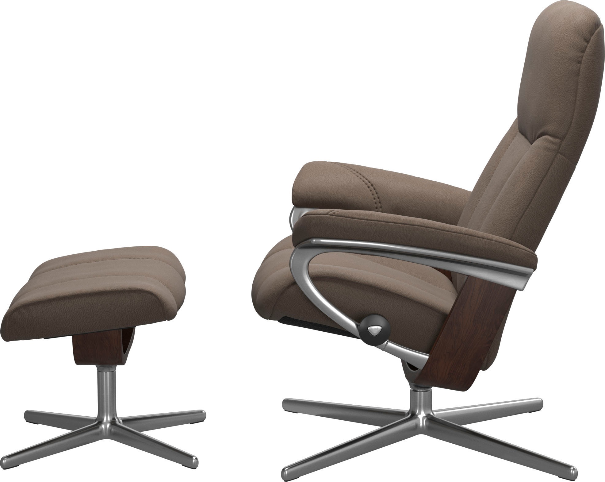 Stressless® Relaxsessel »Consul«, mit Cross Base, Größe S, M & L, Holzakzent Braun
