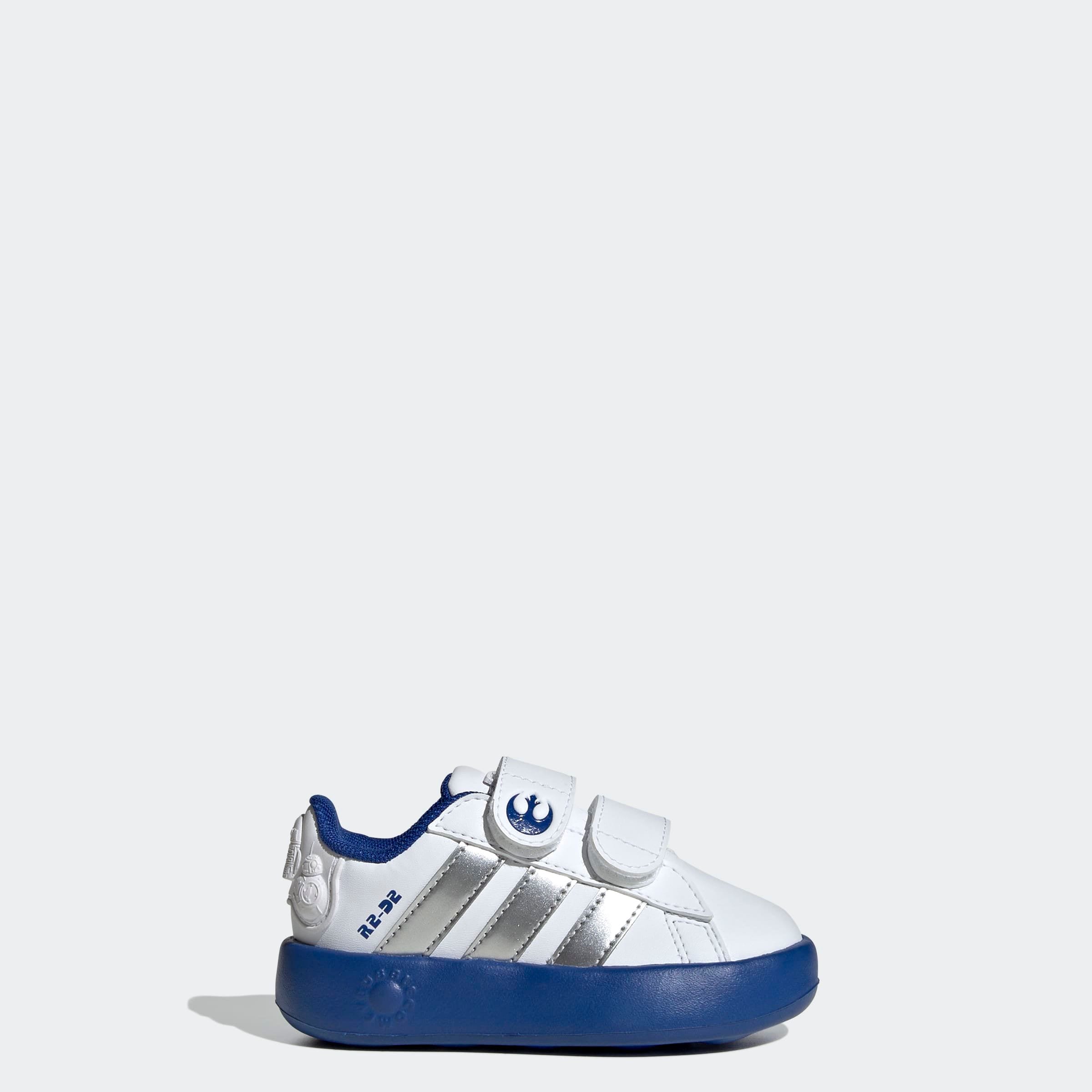 adidas Sportswear Klettschuh »ADIDAS STAR WARS KIDS GRAND COURT 2.0 SCHUH«, Design auf den Spuren des adidas Superstar, für Kinder