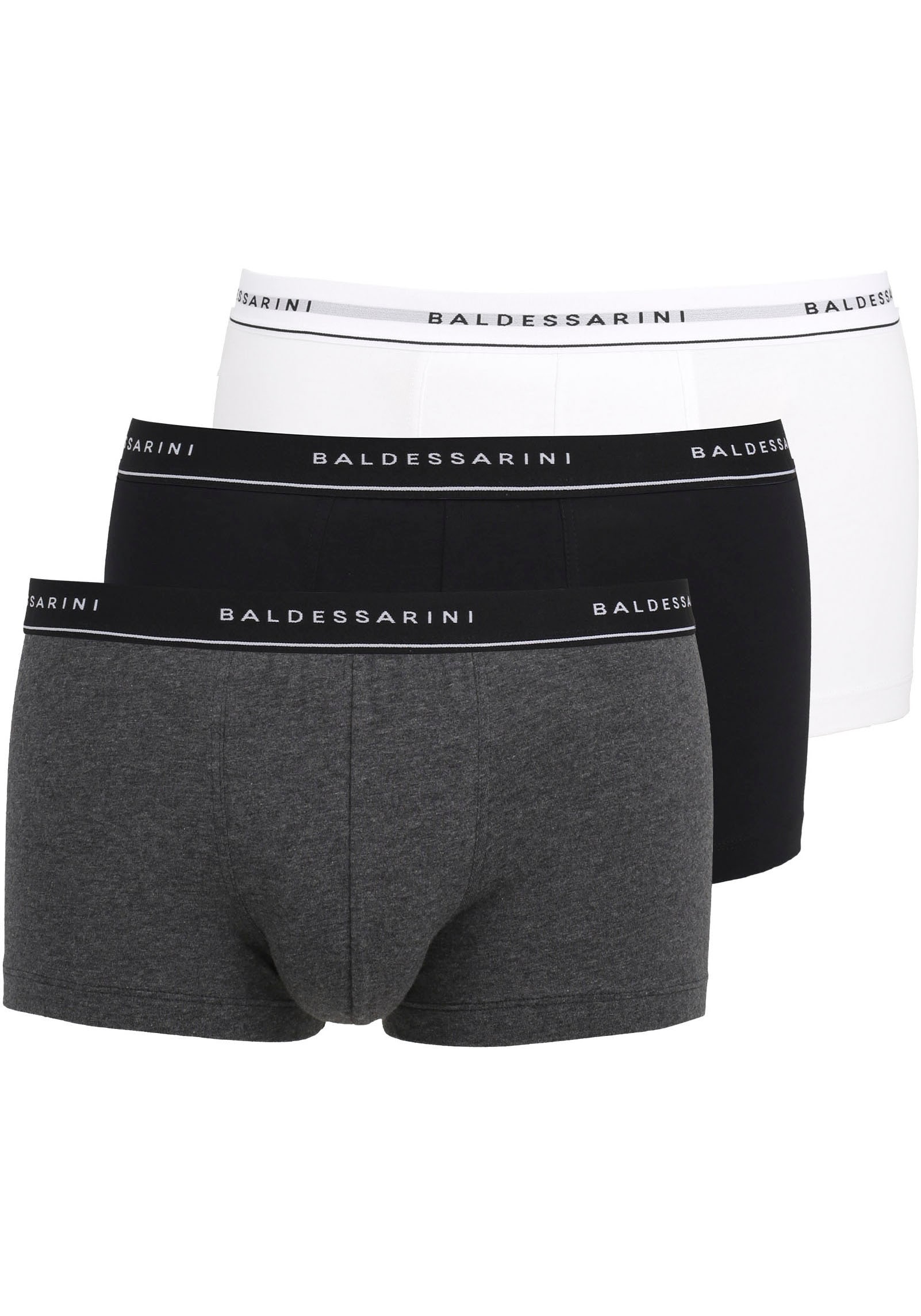 BALDESSARINI Boxer »Short Pants«, (3er-Pack), mit Logo-Bund