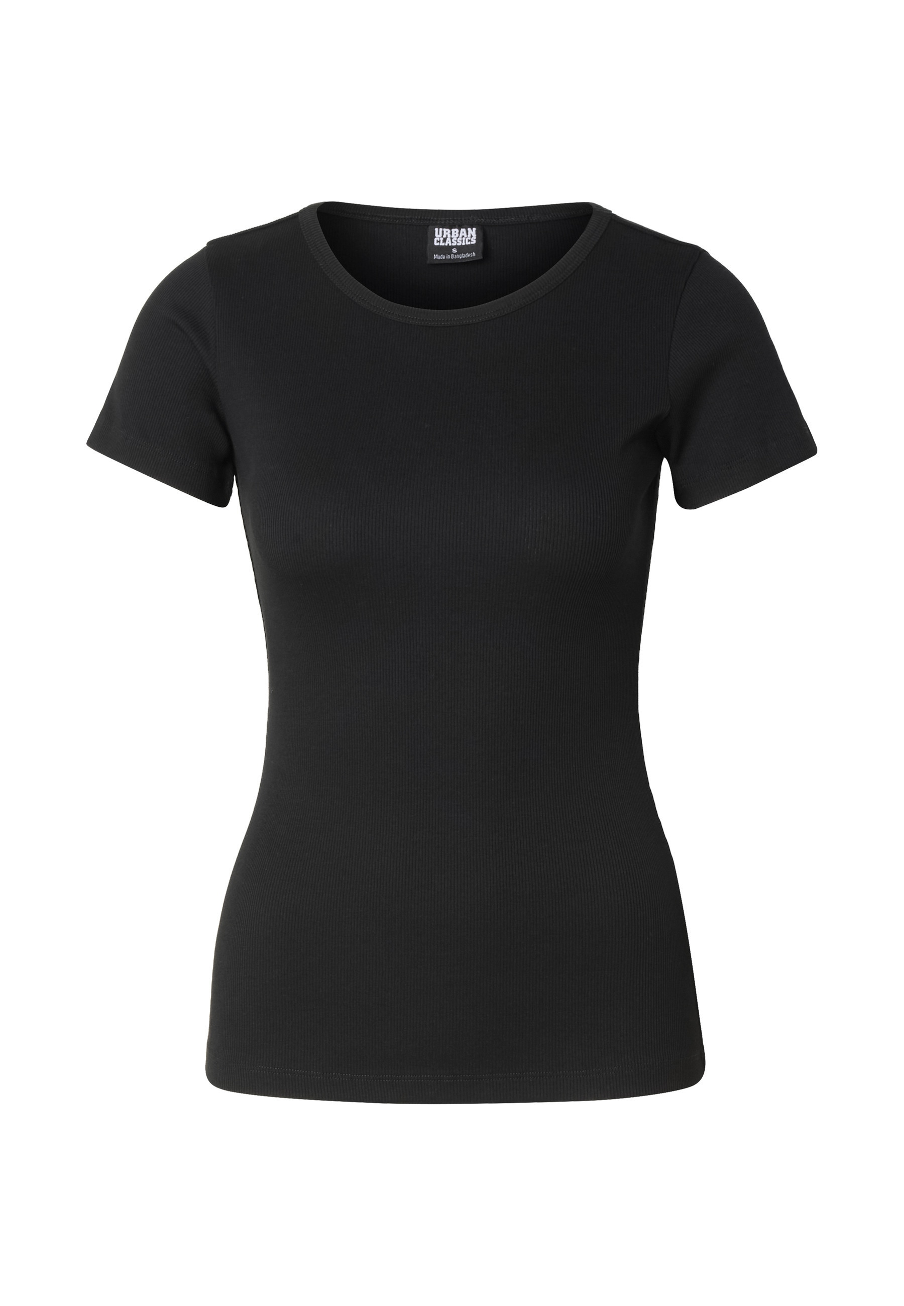 URBAN CLASSICS T-Shirt »Urban Classics Ladies Rib Slim Tee« 1