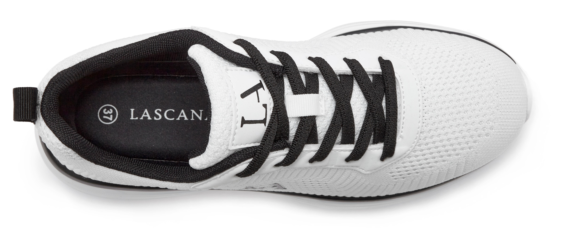 LASCANA Sneaker, Freizeitschuh, Halbschuh im sportiven Look VEGAN