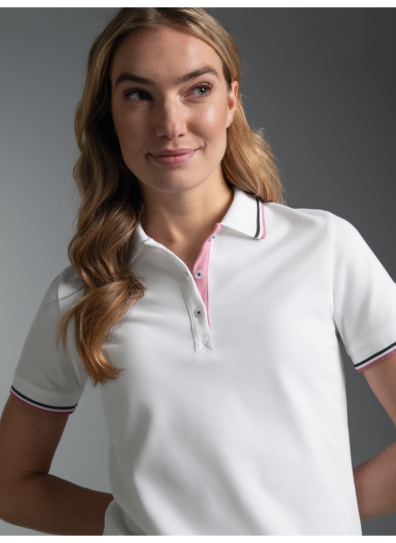 Trigema Poloshirt »TRIGEMA Polo Shirt in Kontrastfarbigen Akzenten« 1