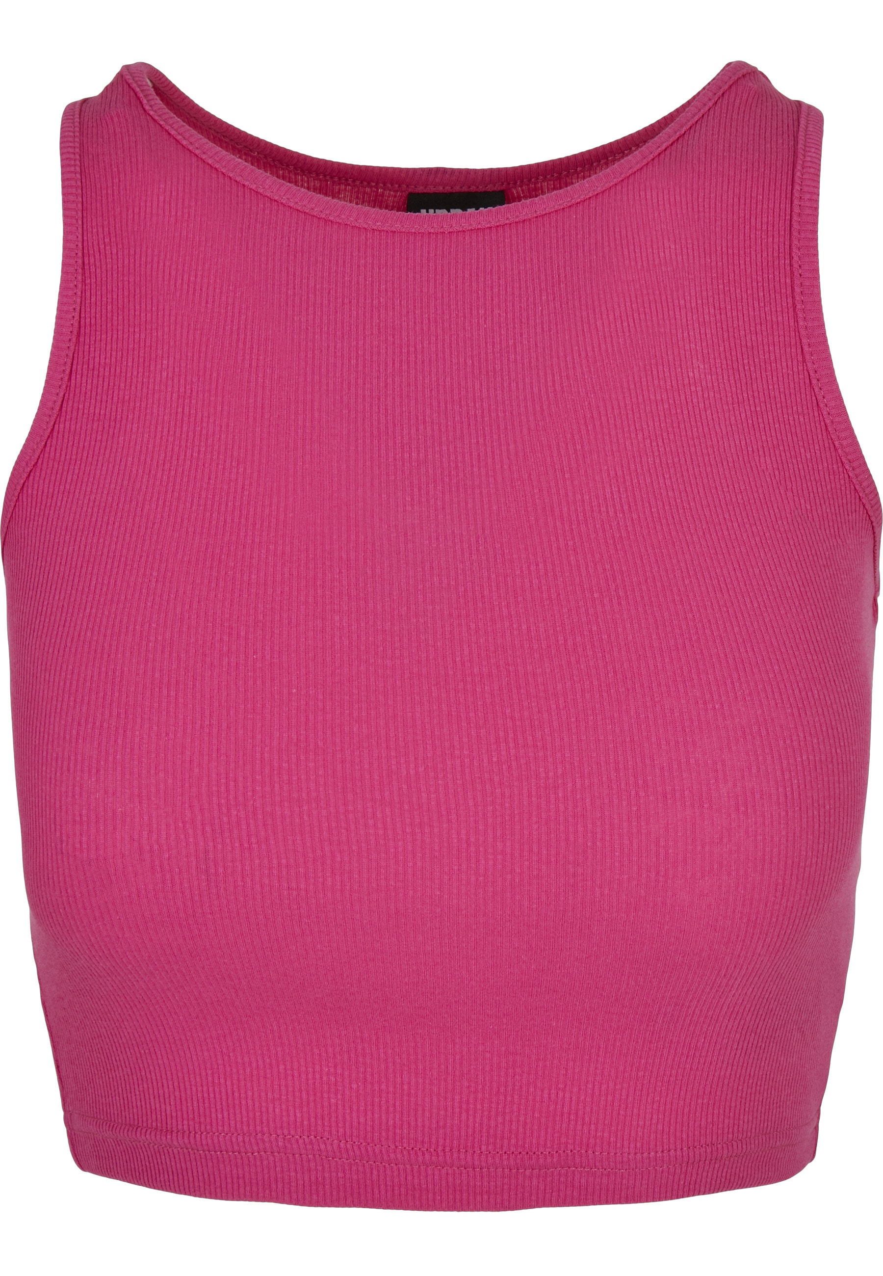 URBAN CLASSICS Tanktop "Urban Classics Damen Ladies Cropped Rib Top" 1 Stk. günstig online kaufen
