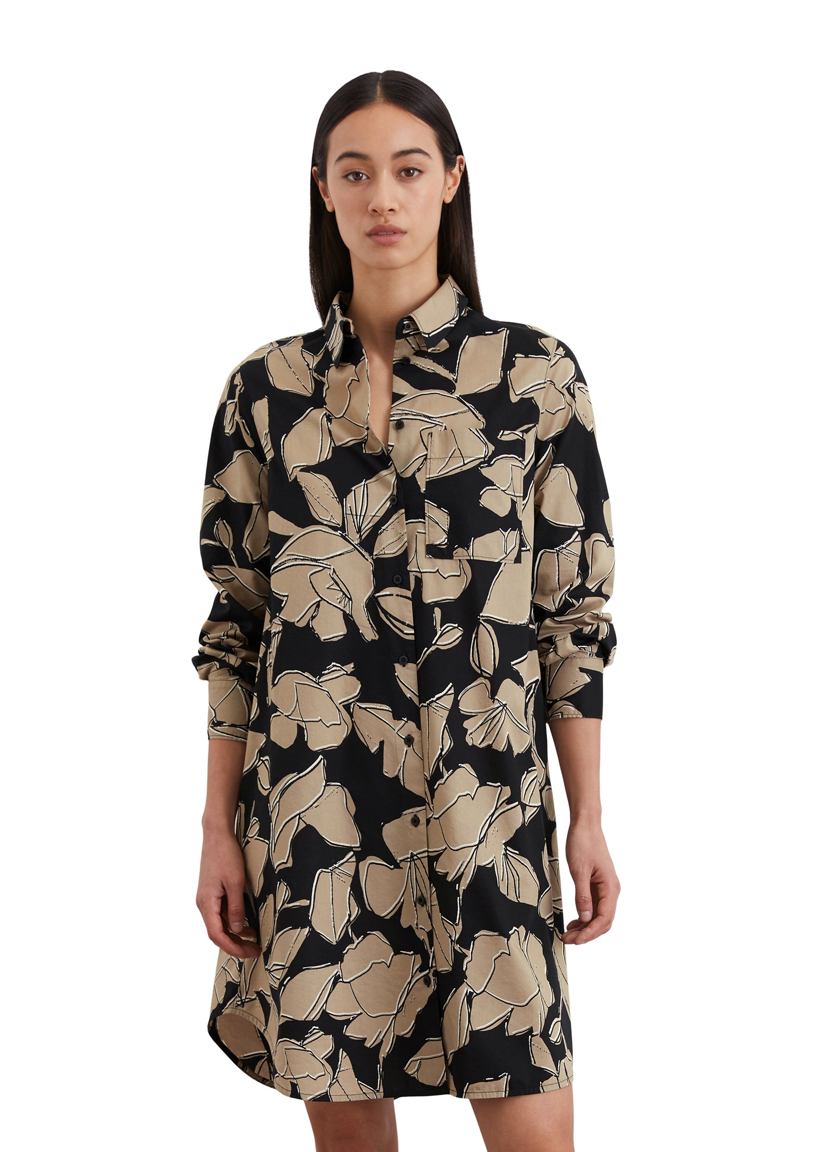 Marc OPolo Hemdblusenkleid Brusttasche  Seitennahttaschen hat einen bezaube günstig online kaufen