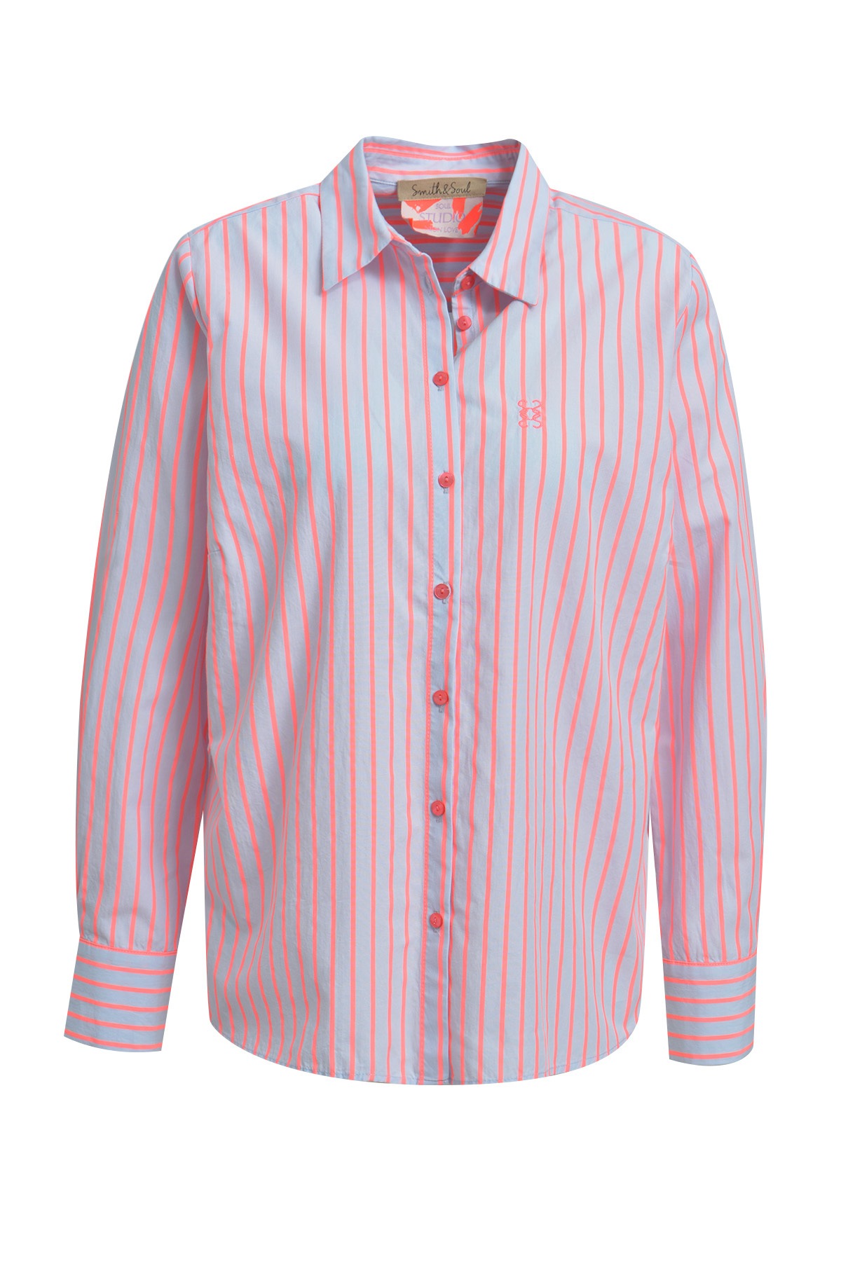 Smith & Soul Langarmbluse aus Baumwolle günstig online kaufen