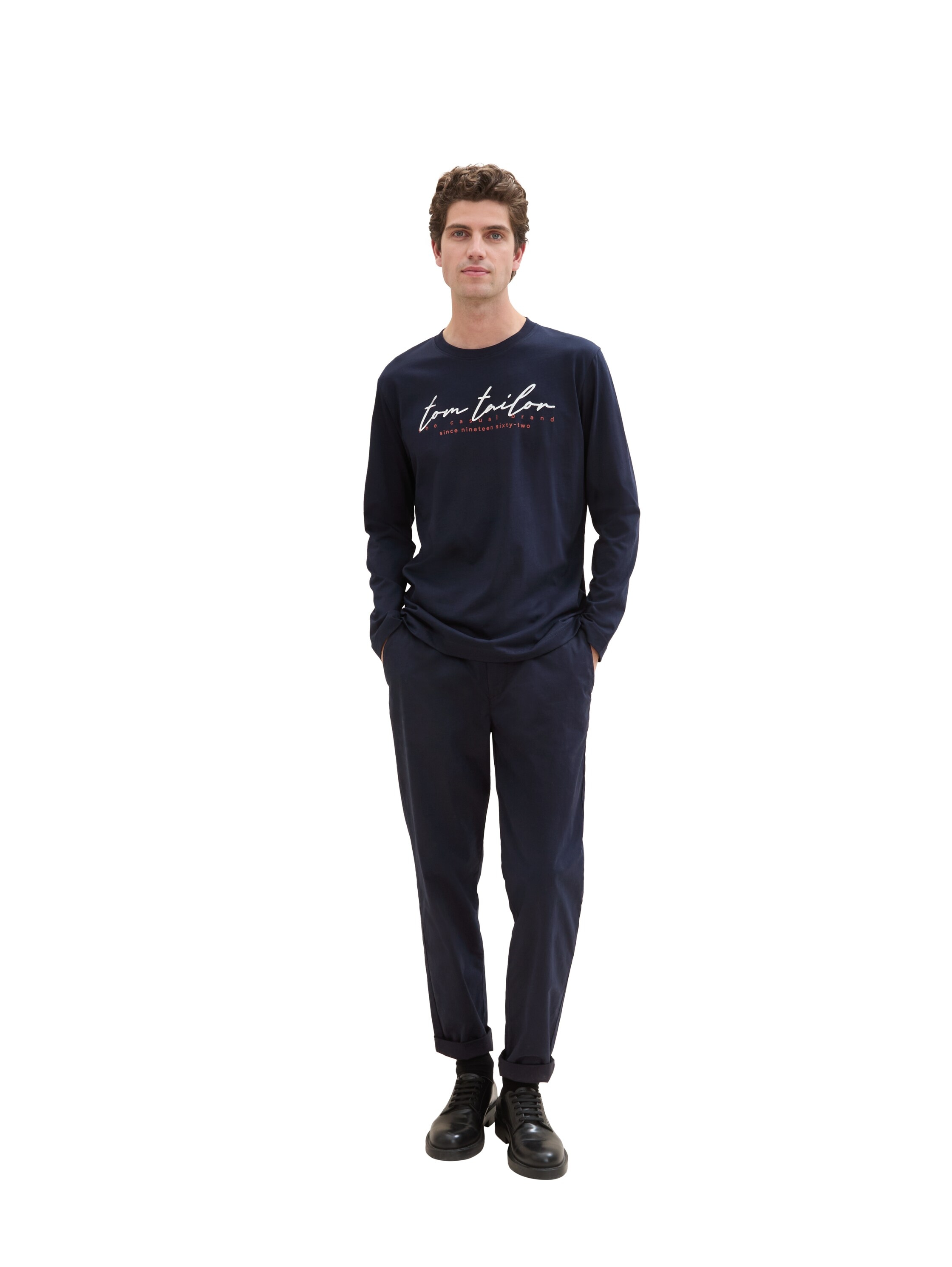TOM TAILOR Langarmshirt, mit Logo-Print