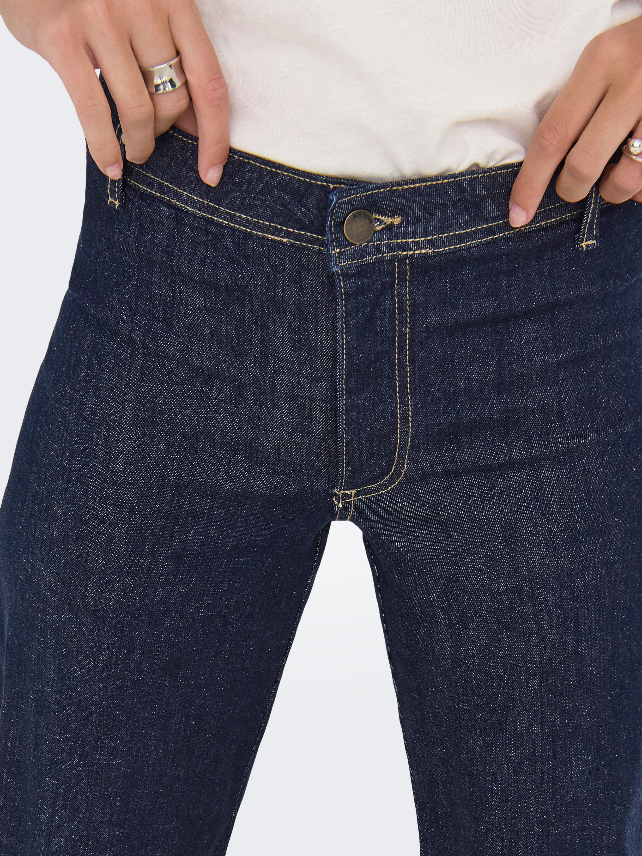 Thumbnail - JDY Weite Jeans "JDYVANESSA MIDWAIST WIDE JEANS DBD DENIM"