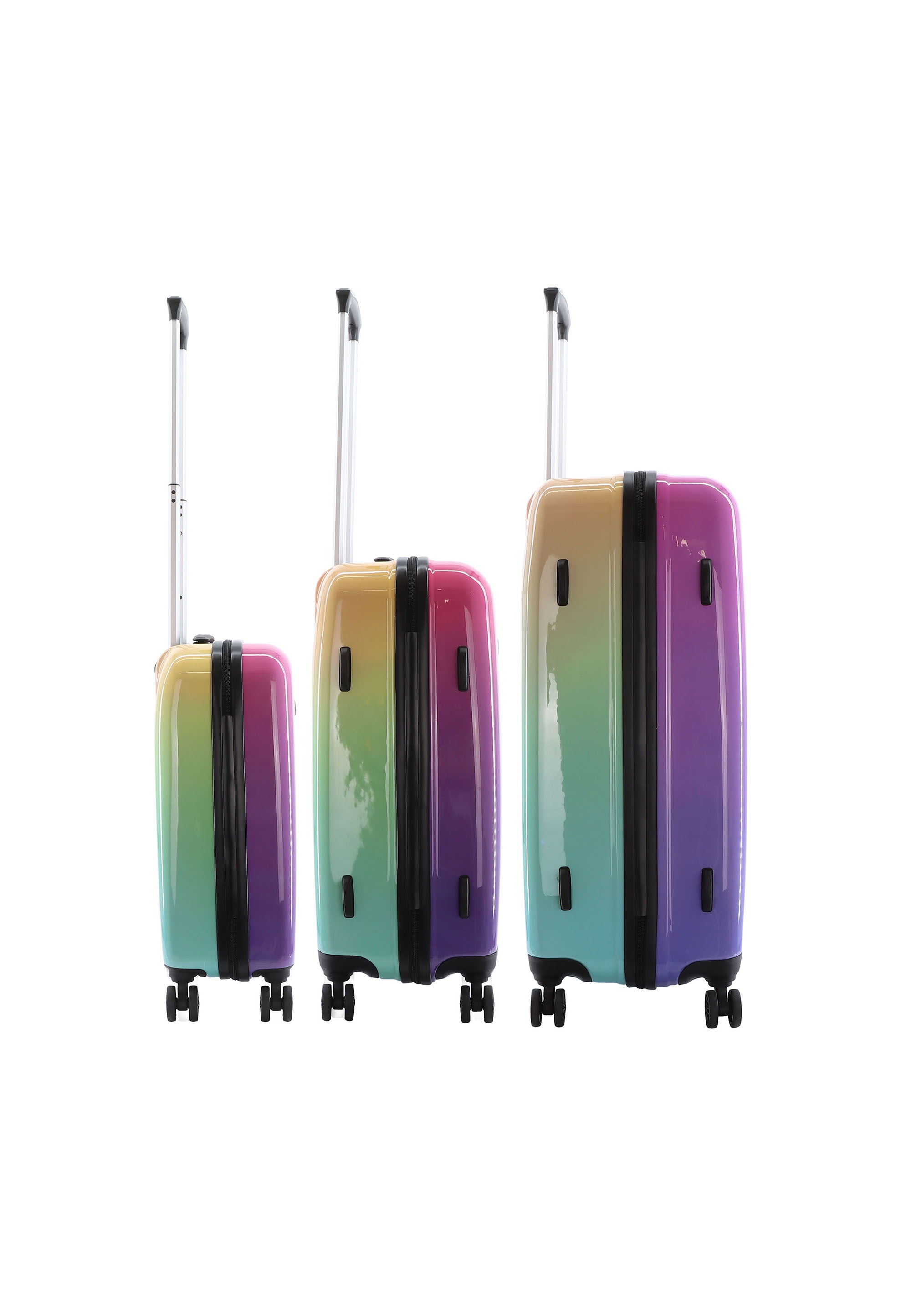 Saxoline® Koffer »Rainbow«, (3 St.), Mit Teleskopgriffen