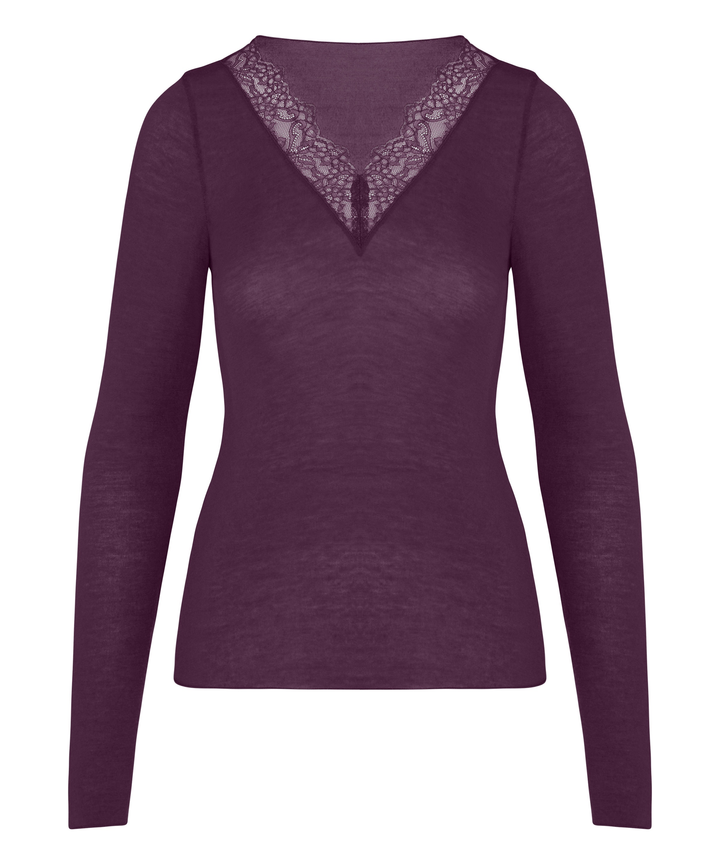 Hunkemöller »super soft Lace V-Neck shirt with Cashmere«