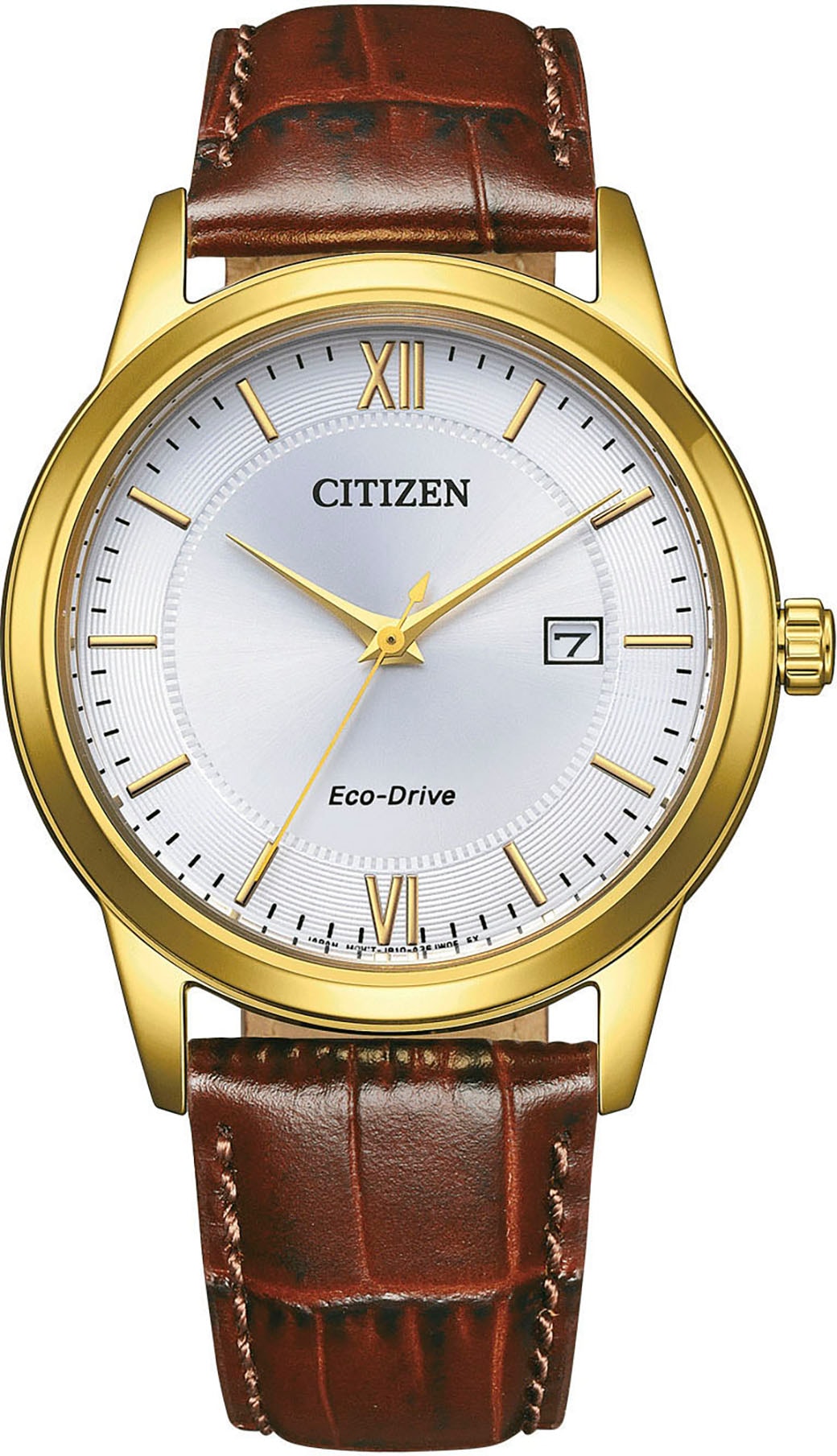 Citizen Solaruhr, Armbanduhr, Herrenuhr, Lederarmband, analog, Tag