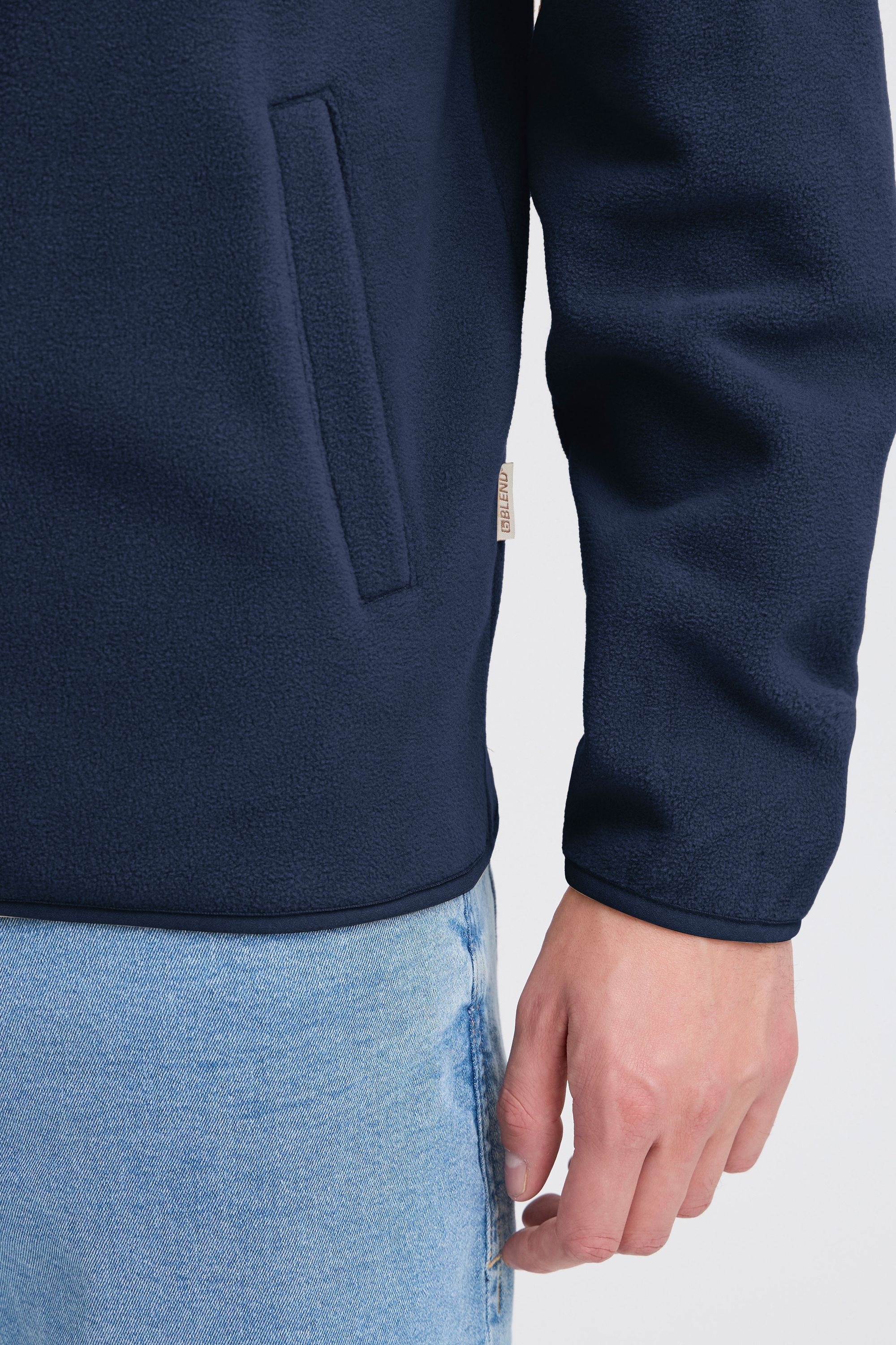 Blend Fellimitatjacke »Fellimitatjacke BHBROOKS Sweatshirt zipp thru«