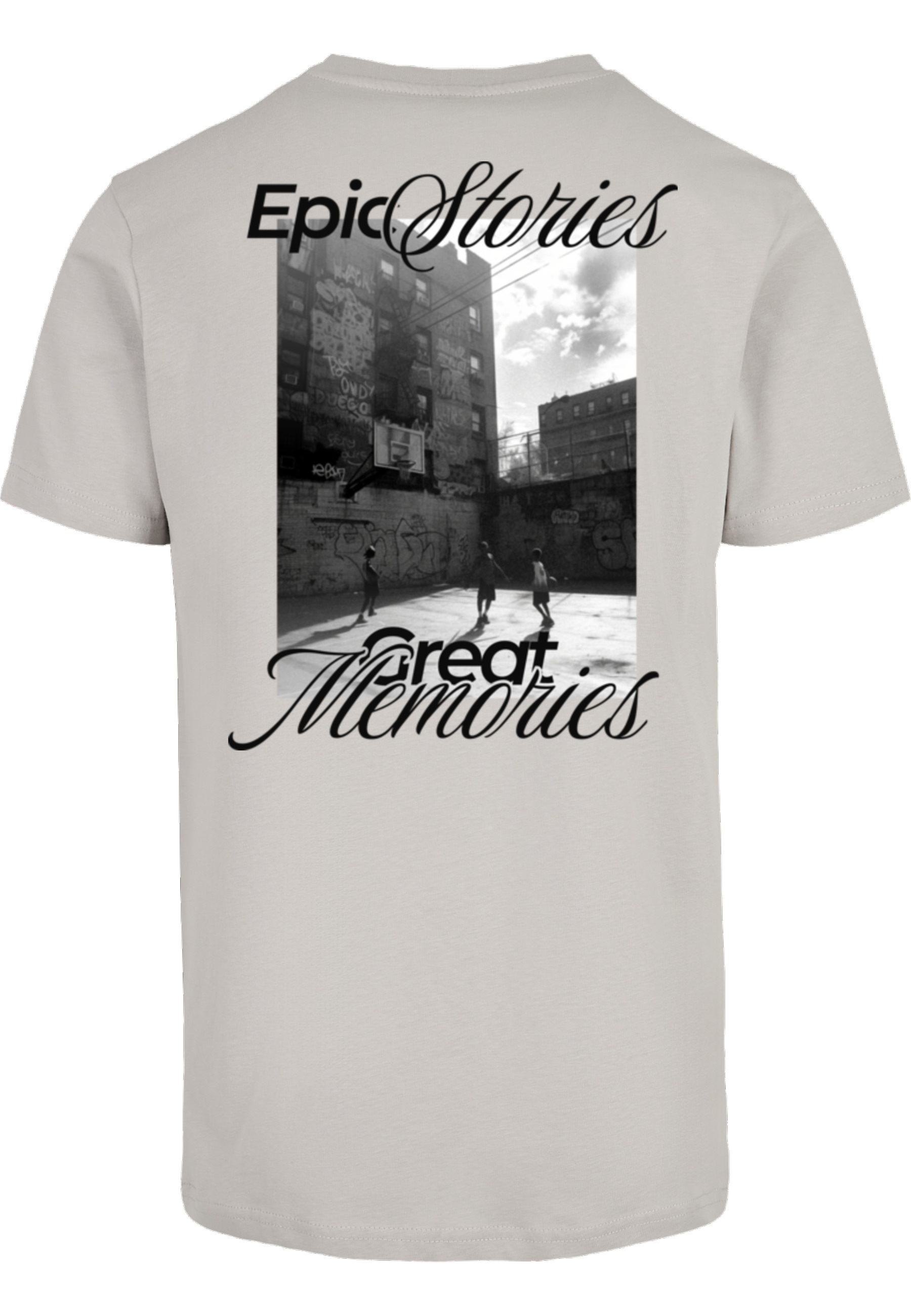 MisterTee T-Shirt "MisterTee Epic Stories Great Memories Tee" 1 Stk. günstig online kaufen