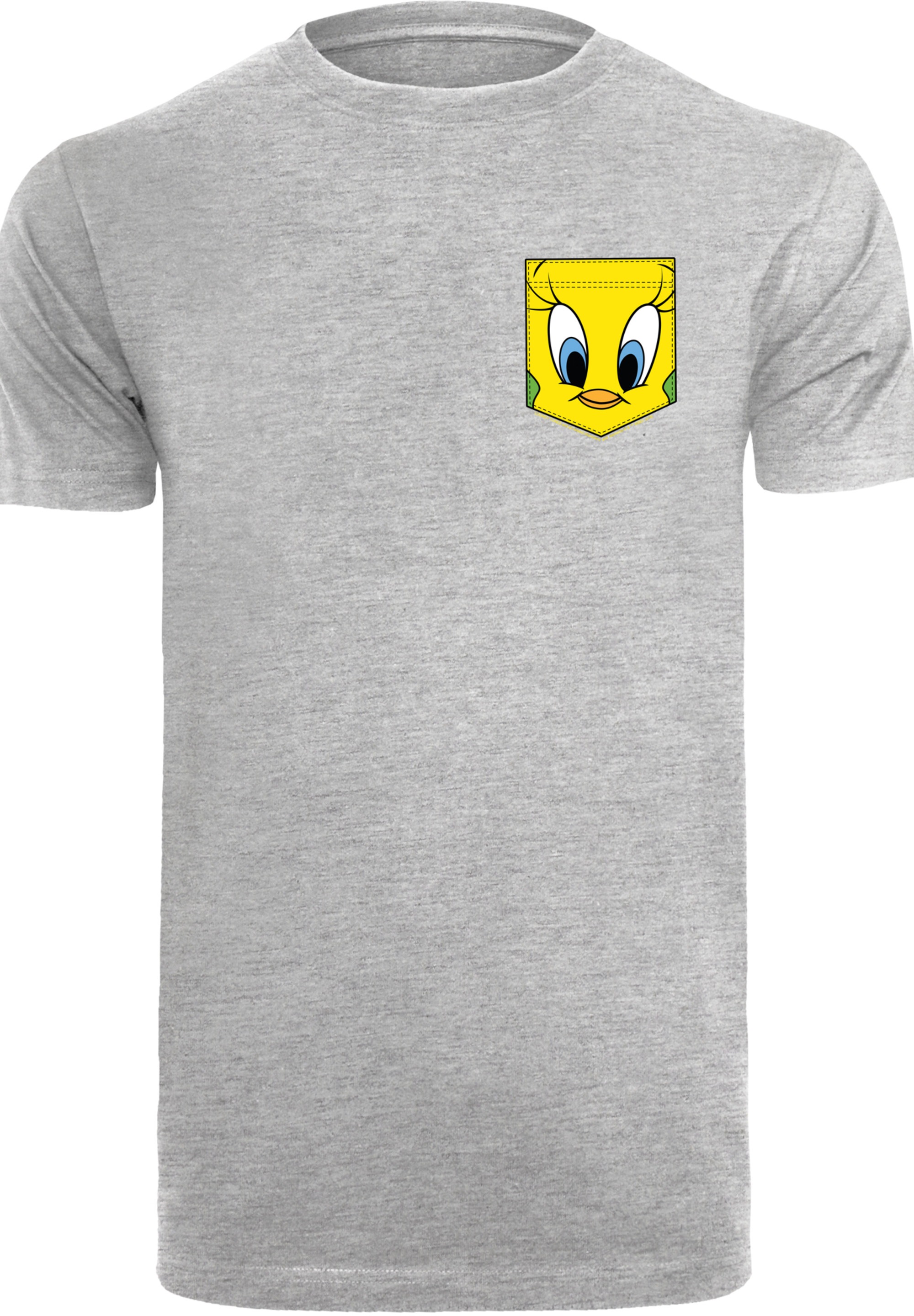 F4NT4STIC T-Shirt »Looney Tunes Tweety Pie Faux Pocket«, Print