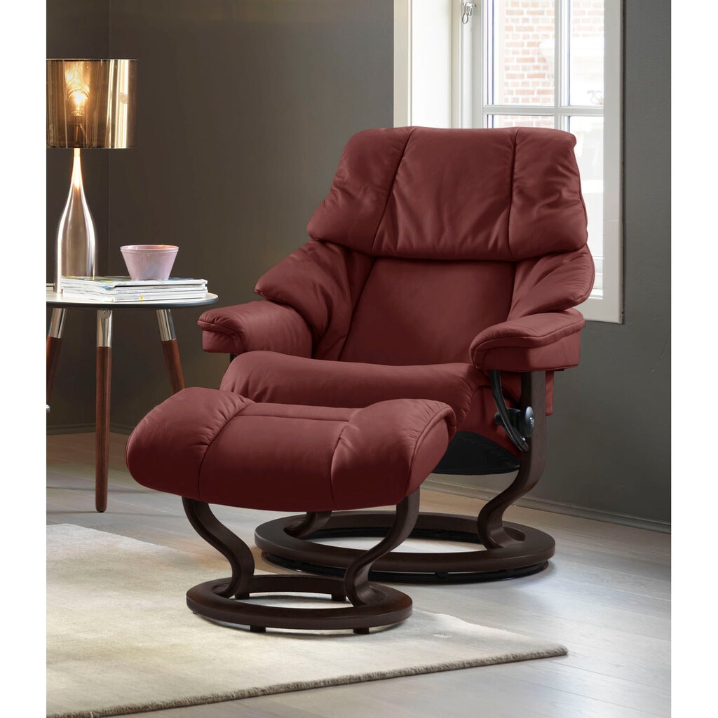 Stressless® Relaxsessel »Reno«, (Set, Relaxsessel mit Hocker)