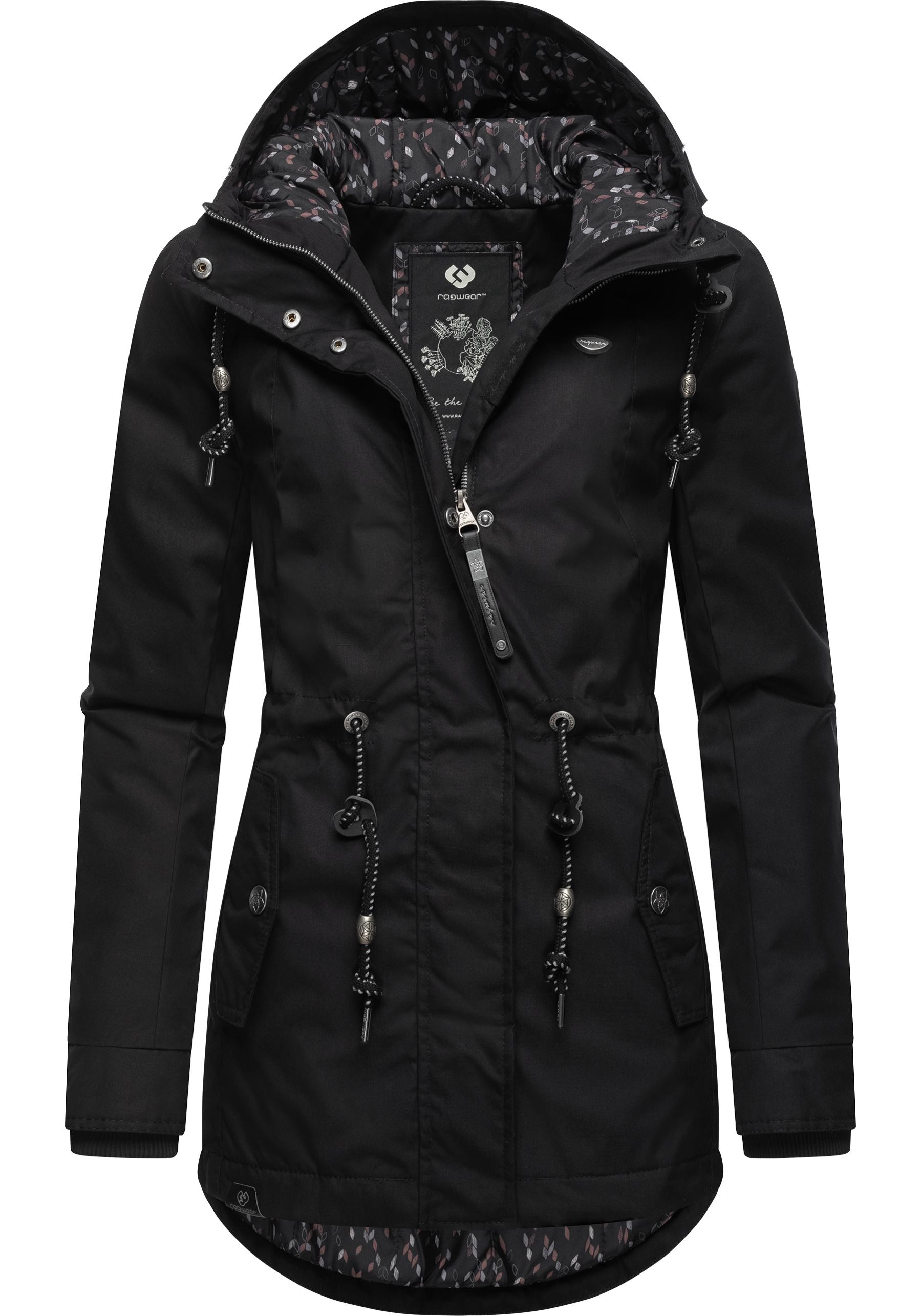 Ragwear Winterjacke »Monadis Black Label«, mit Kapuze, stylischer Winterparka für die kalte Jahreszeit