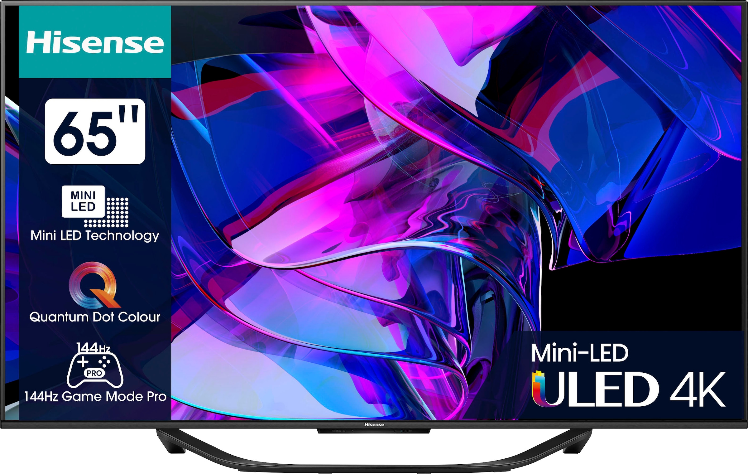 Hisense Mini-LED-Fernseher »65U7KQ«, 164 4K Zoll, Smart-TV HD, | cm/65 Ultra BAUR
