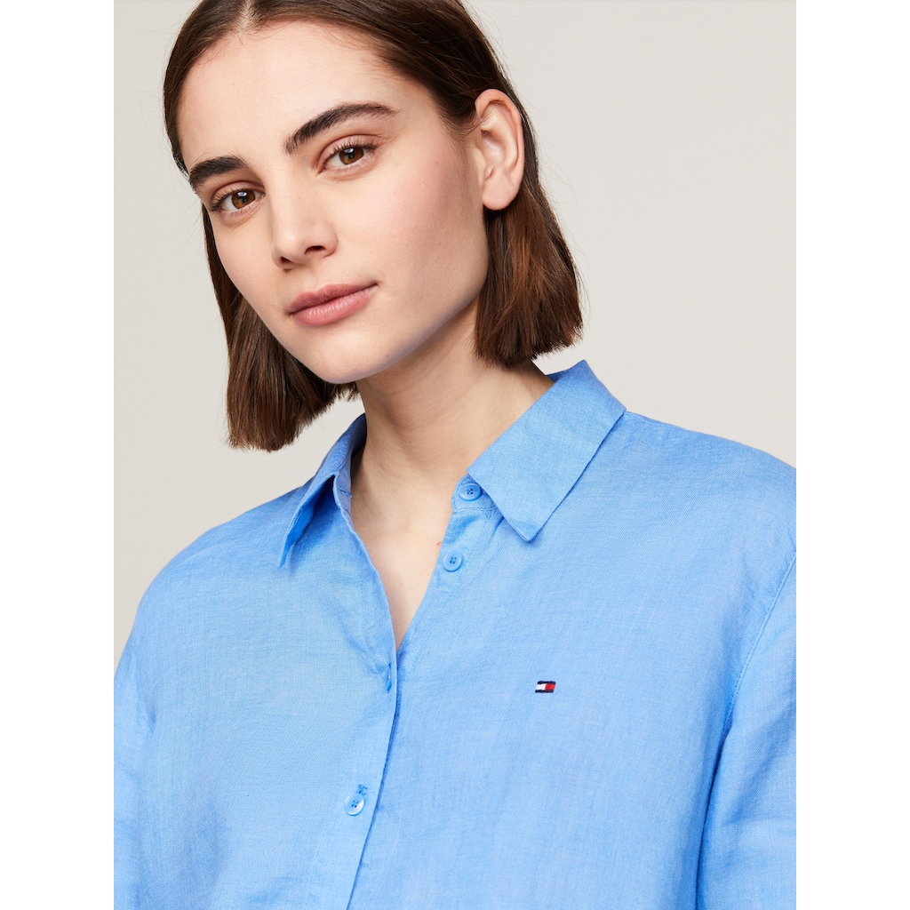 Tommy Hilfiger Hemdbluse »LINEN RELAXED SHIRT LS«