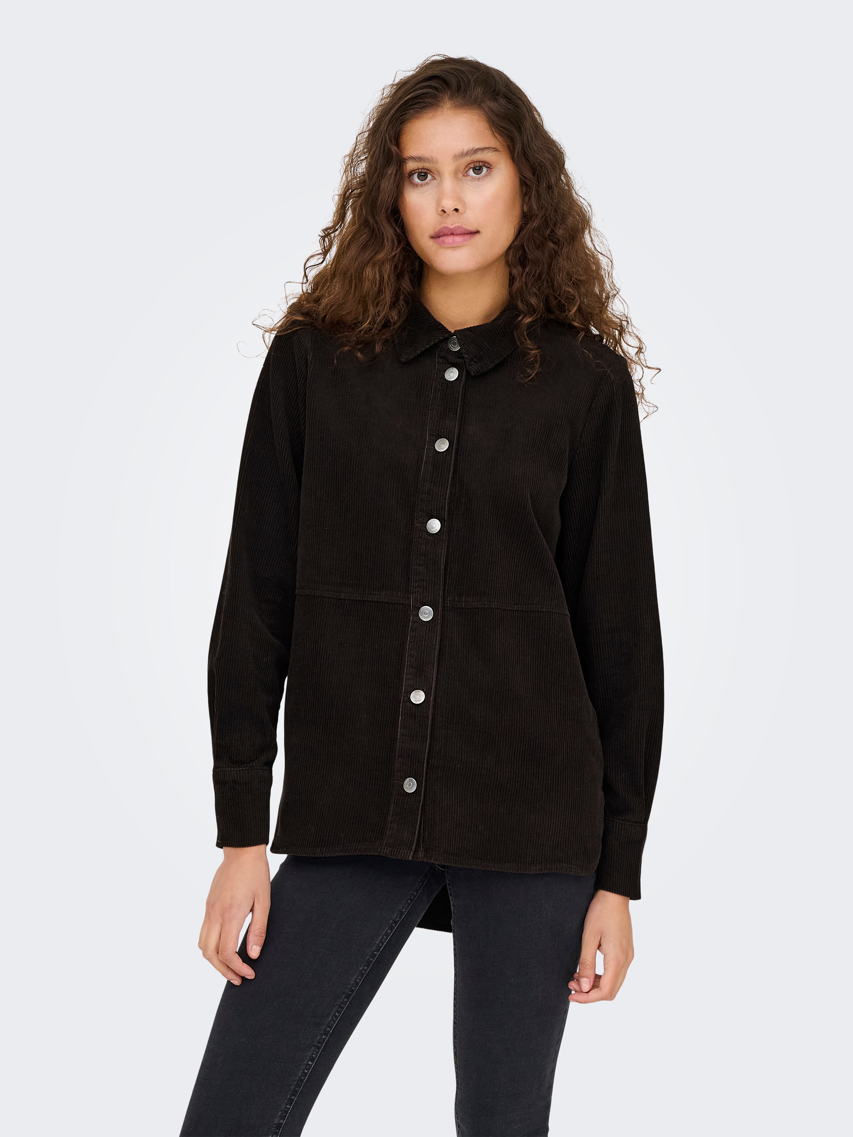 JDY Hemdbluse "JDYSHIRAZ L/S LONG SHIRT PNT NOOS" Baumwolle, loose fit