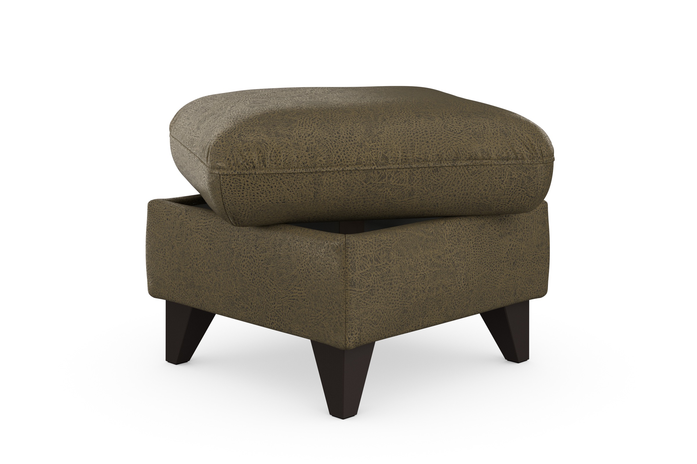 sit&more Stauraumhocker »Mellum«, mit Stauraum und wengefarbenen Holzfüßen