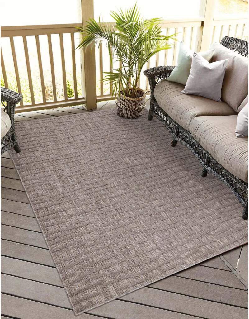 Carpet City Teppich "In-& Outdoorteppich Santorini 450, 3D-Effekt, Gestreif günstig online kaufen