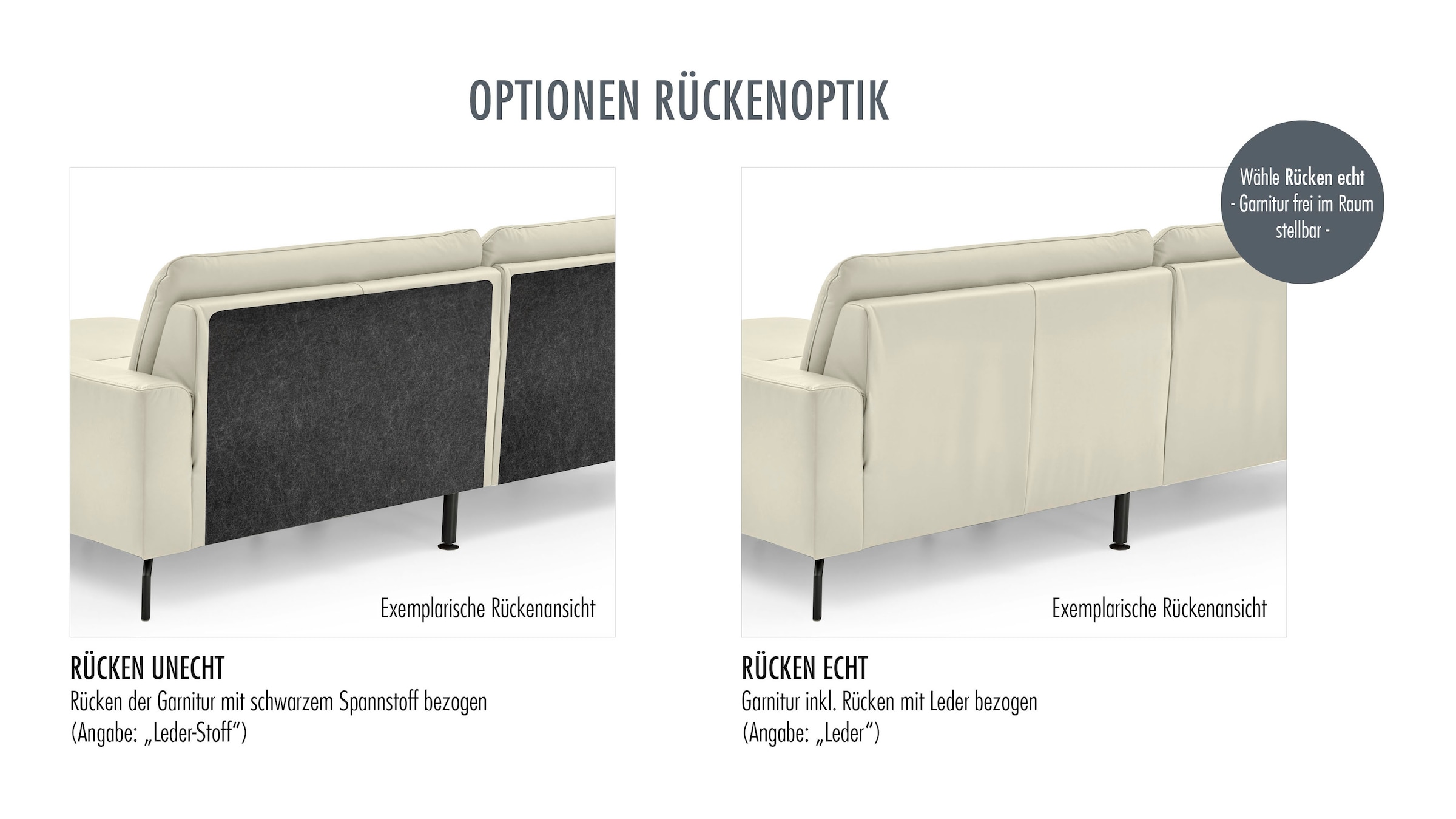 Die PlanBar Ecksofa »PN-EM20091, L-Form, Breite 297 cm« inkl. Kopfteilverstellung, optional elektr. Relaxfunktion u. Stauraum