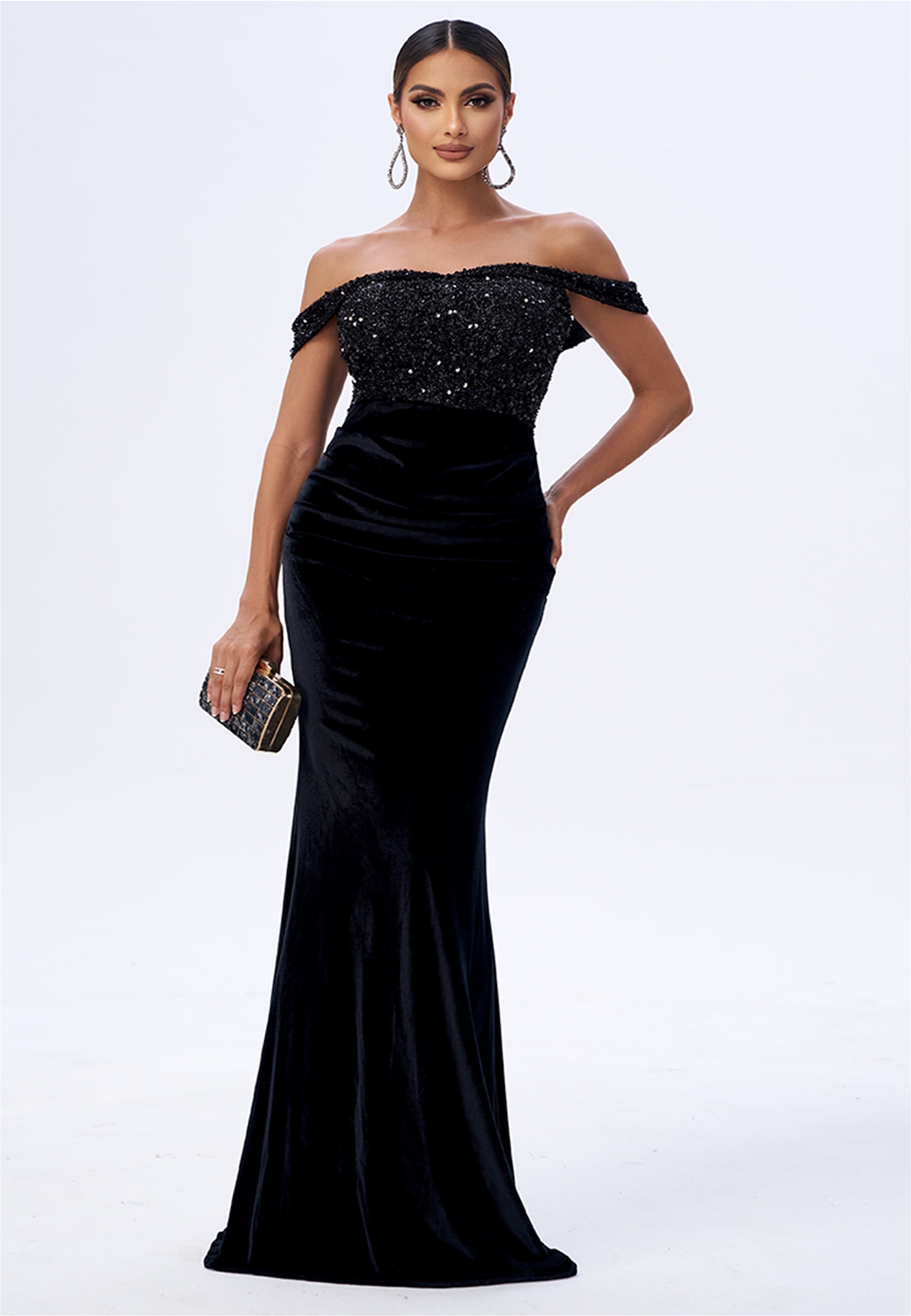 Moda Minx Jerseykleid "SYDNEY" 1 Stk. tlg. mit funkelndem Paillettenbesatz günstig online kaufen