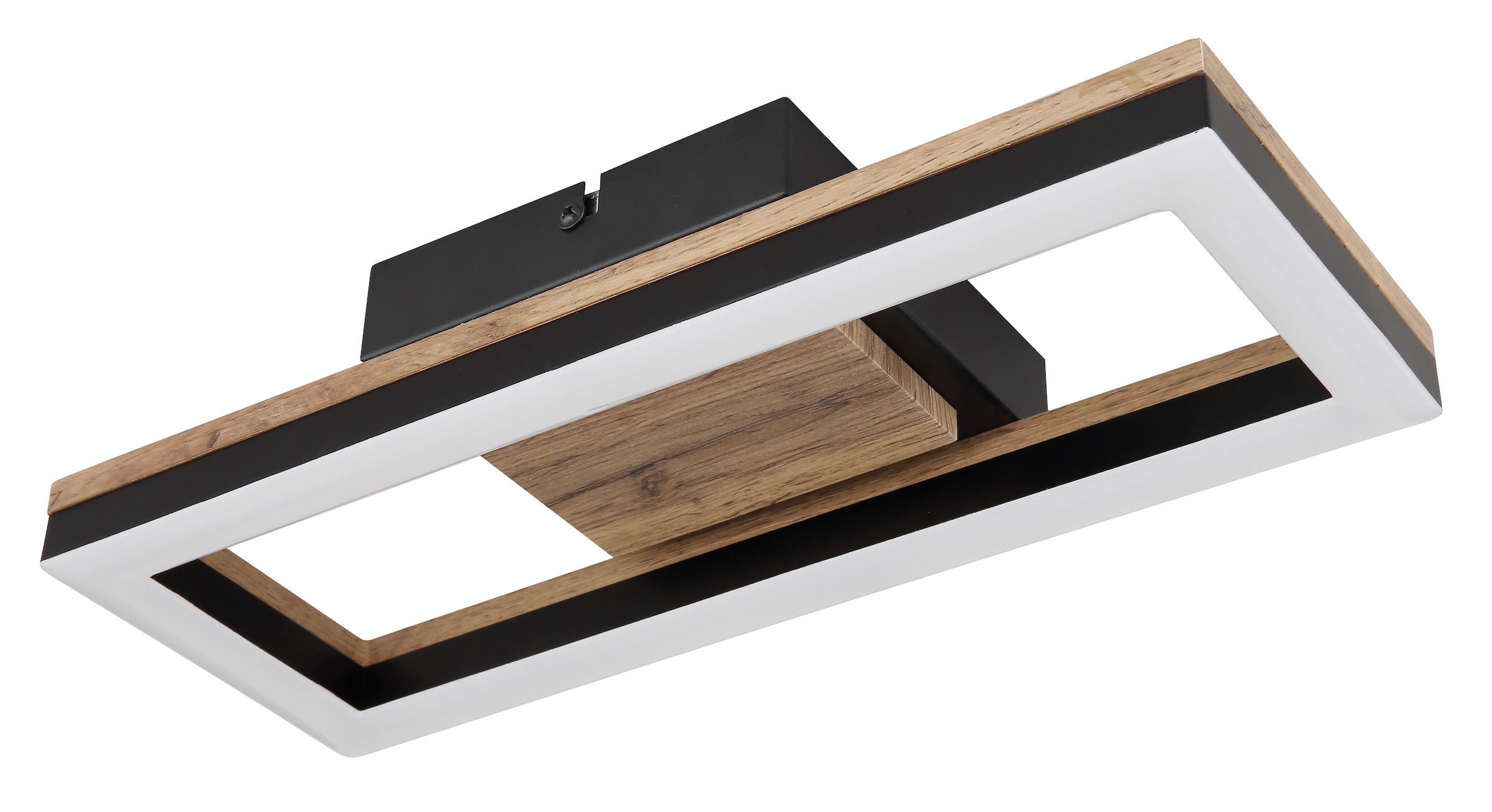 GLOBO LIGHTING LED Deckenleuchte »BEATRIX«, Leuchtmittel LED-Modul | LED fest integriert, Deckenlampe/Wohnzimmer/Schlafzimmer/modern/Holz