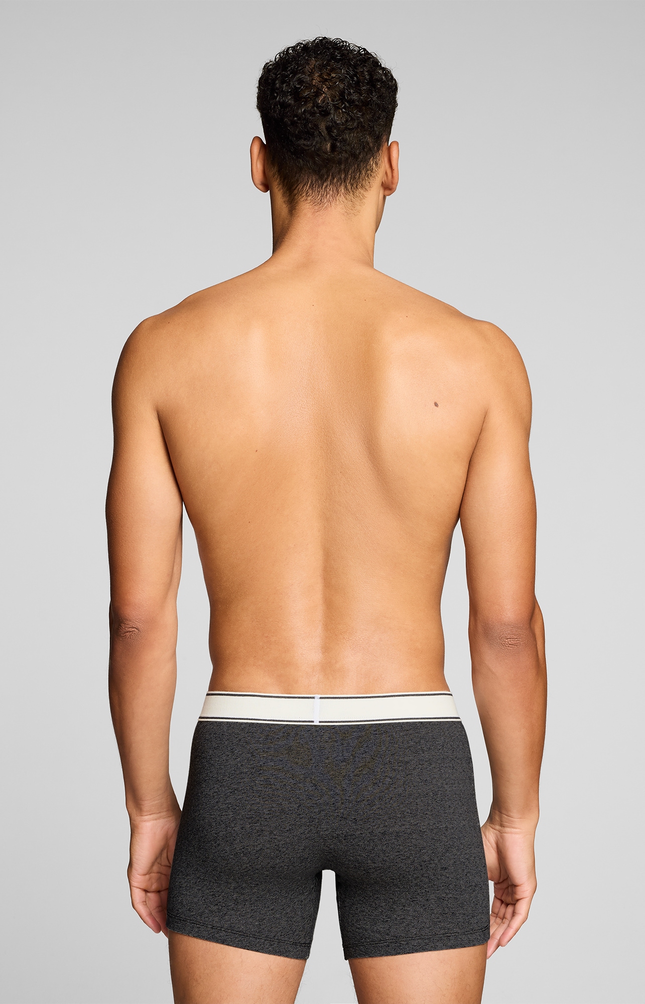 Levi's® Boxer »LEVIS MEN VNTG HTR BOXER BRIEF 2P« 2er Pack,  ohne Eingriff, uni, meliert, Logo-Bund, elastisch