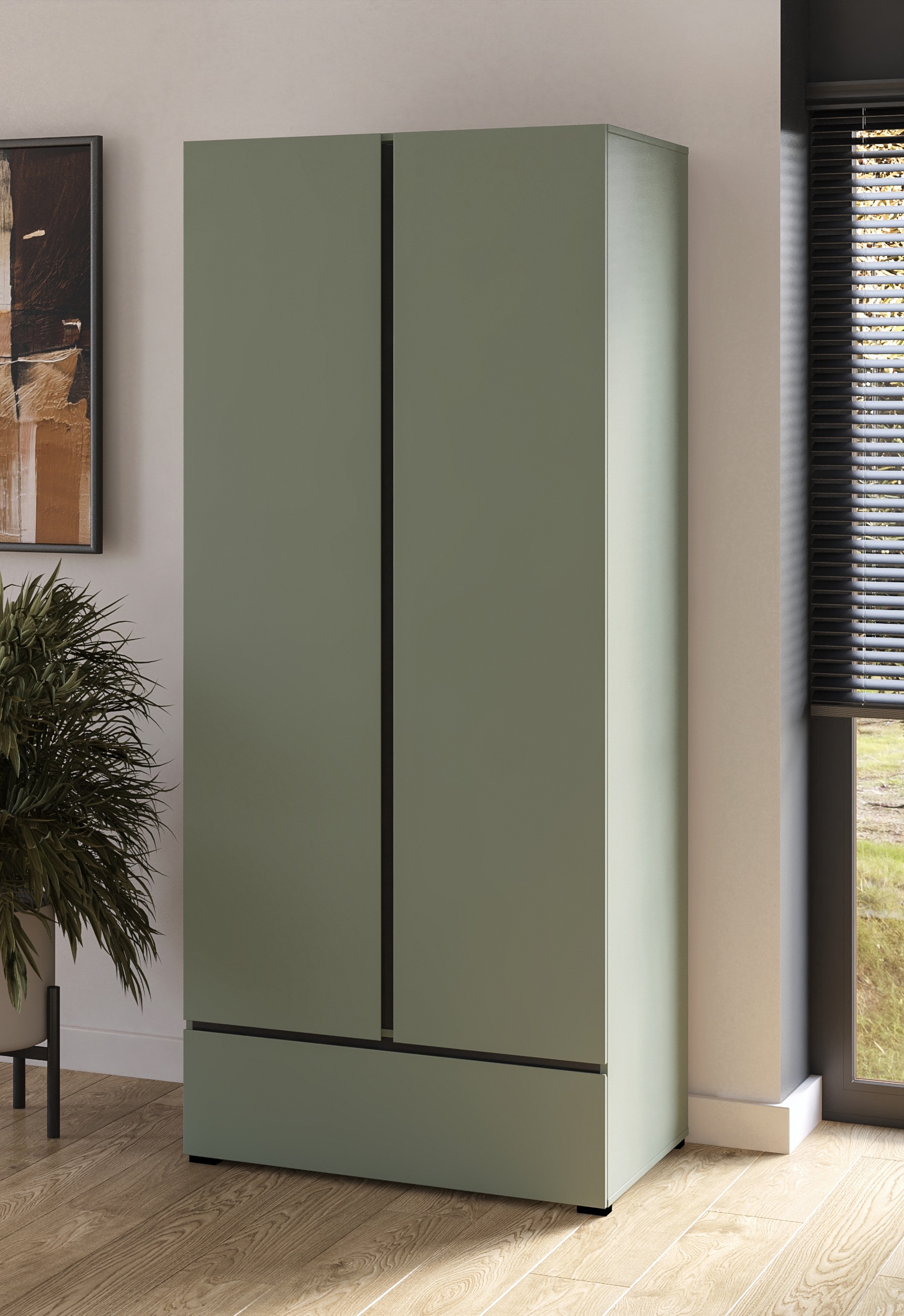 OTTO home Kleiderschrank "Cross, moderner griffloser Kleiderschrank" Wäsche günstig online kaufen