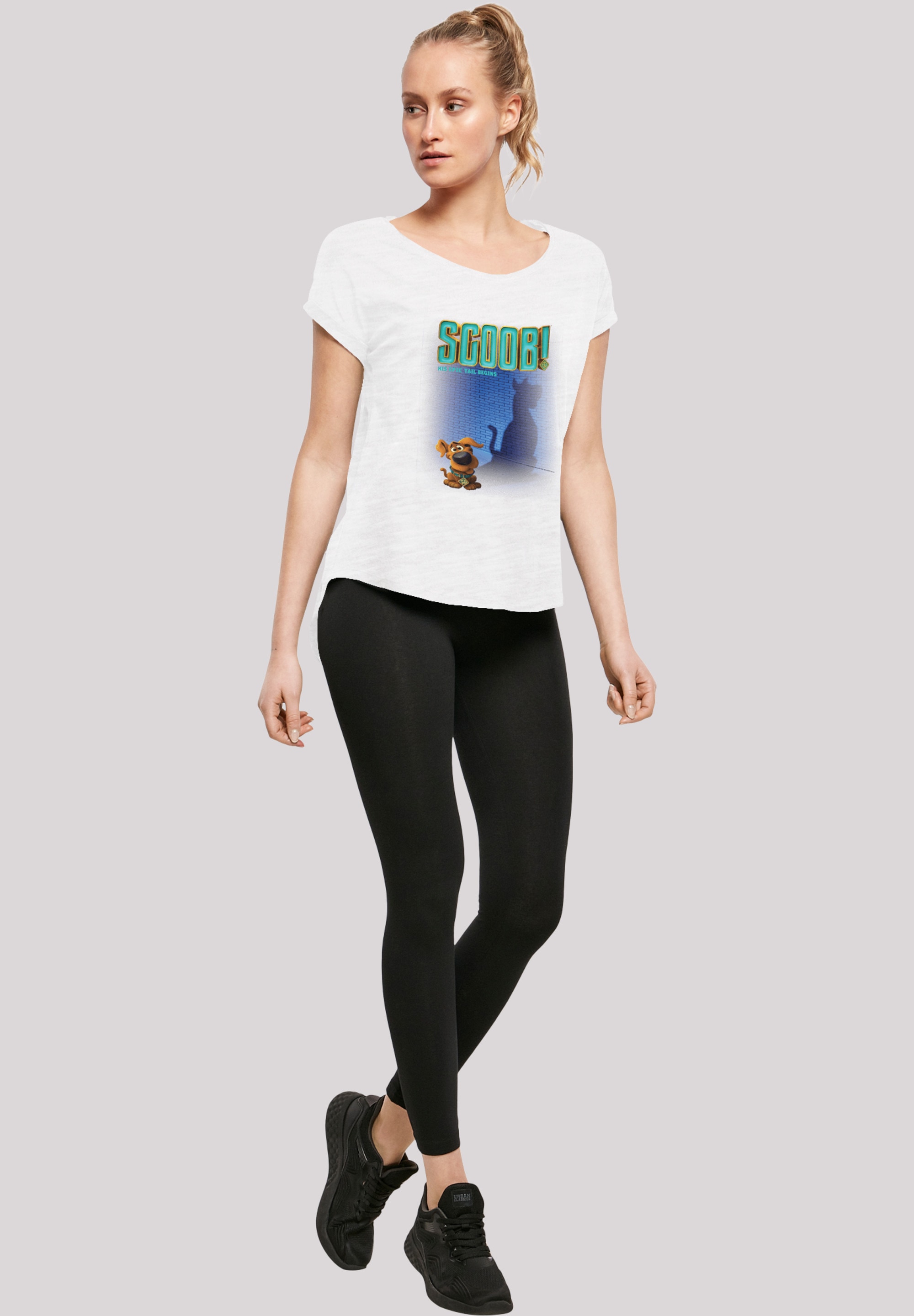 F4NT4STIC T-Shirt »Long Cut T-Shirt 'Scooby Doo Movie Poster'«, Damen,Premium Merch,Lang,Longshirt,Bedruckt