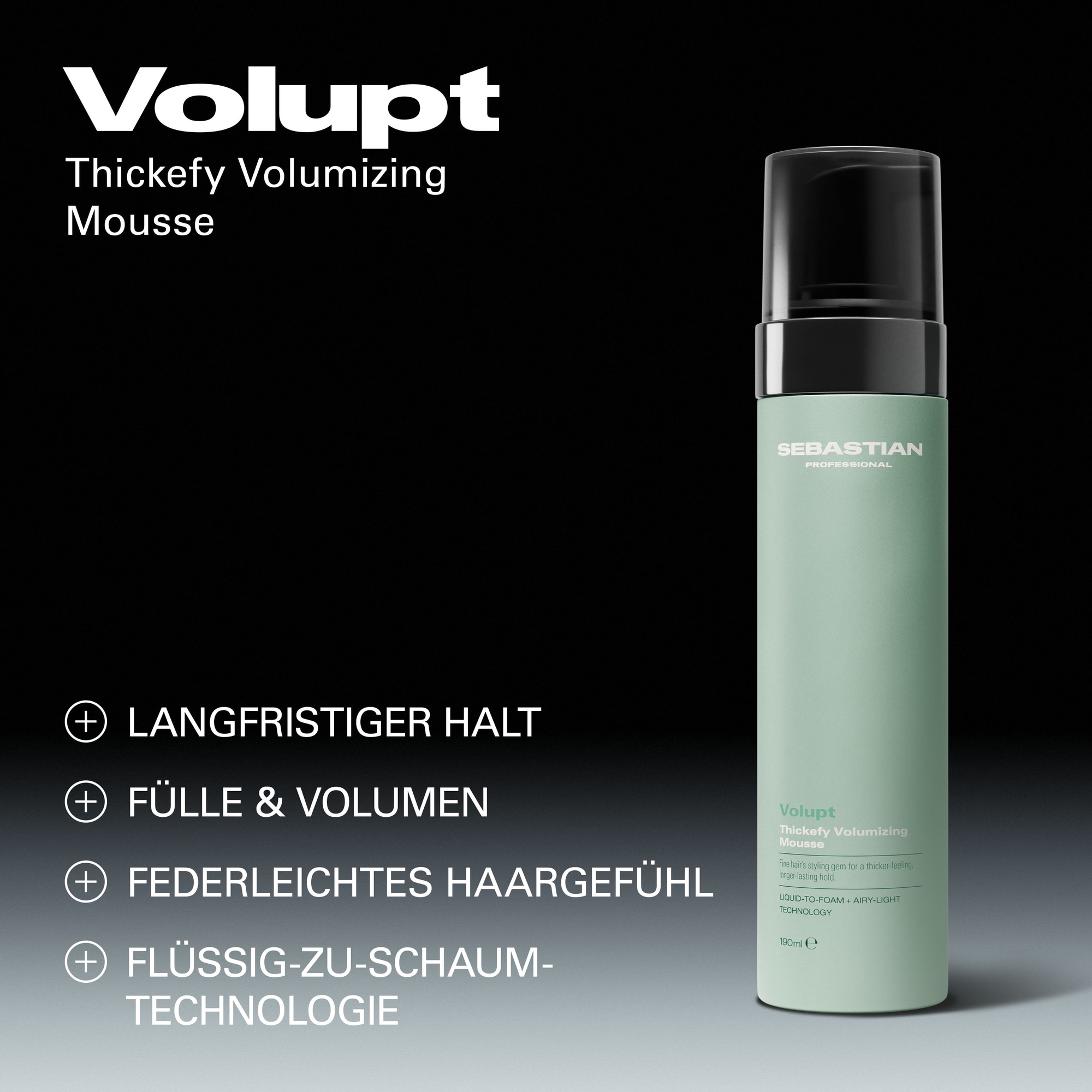 Sebastian Professional Haarfluid »Volupt Foam« für trockenes Haar, feuchtigkeitsspendend, gegen Frizz