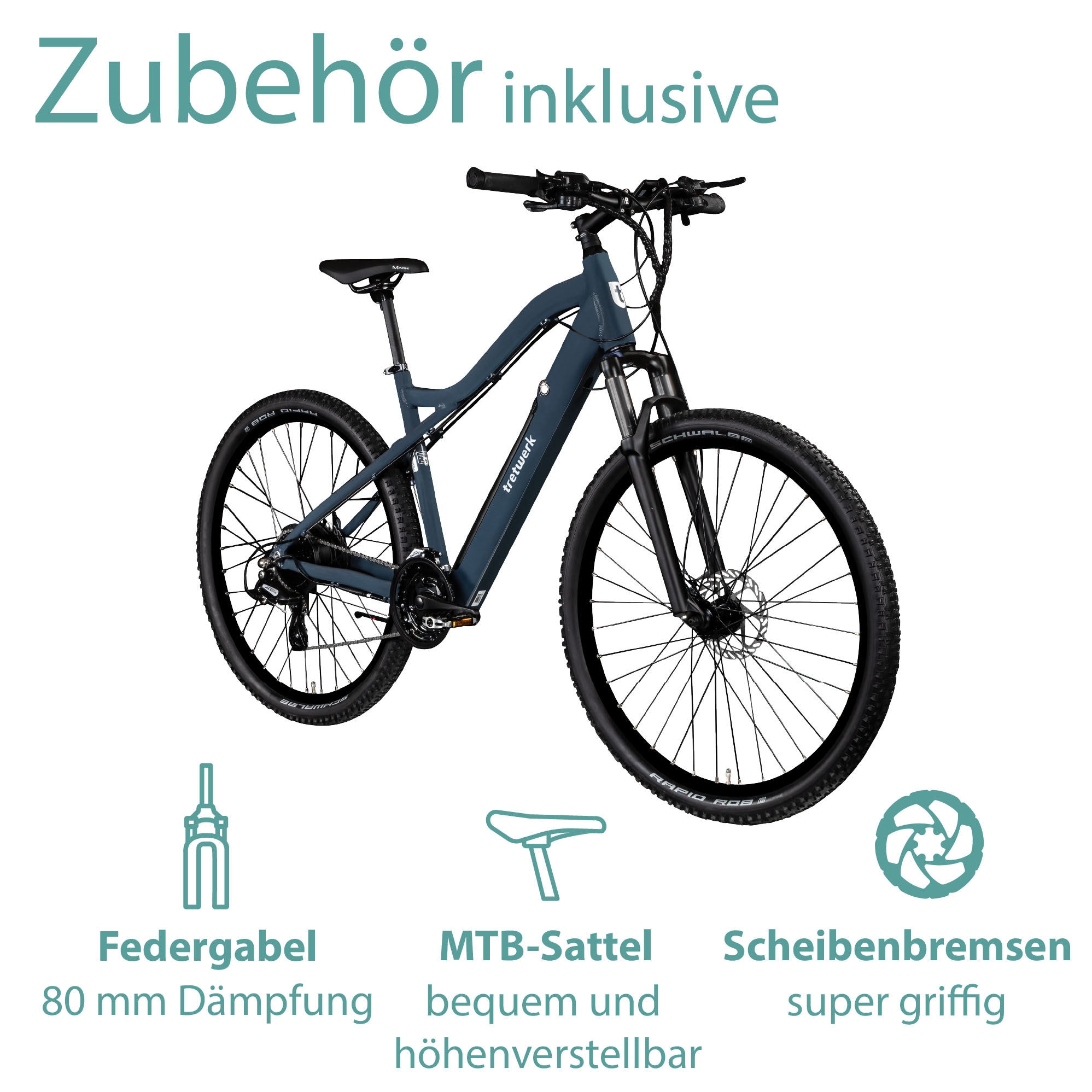 Tretwerk E-Bike »Commander Plus«, 24 Gang, Shimano, Altus M310, Heckmotor 250 W