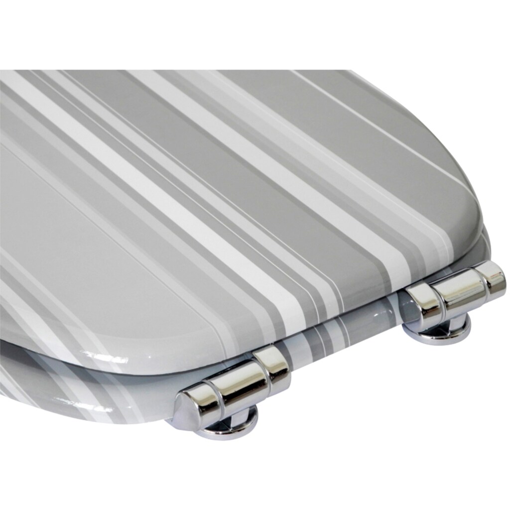 Sanilo WC-Sitz »Grey Stripes«