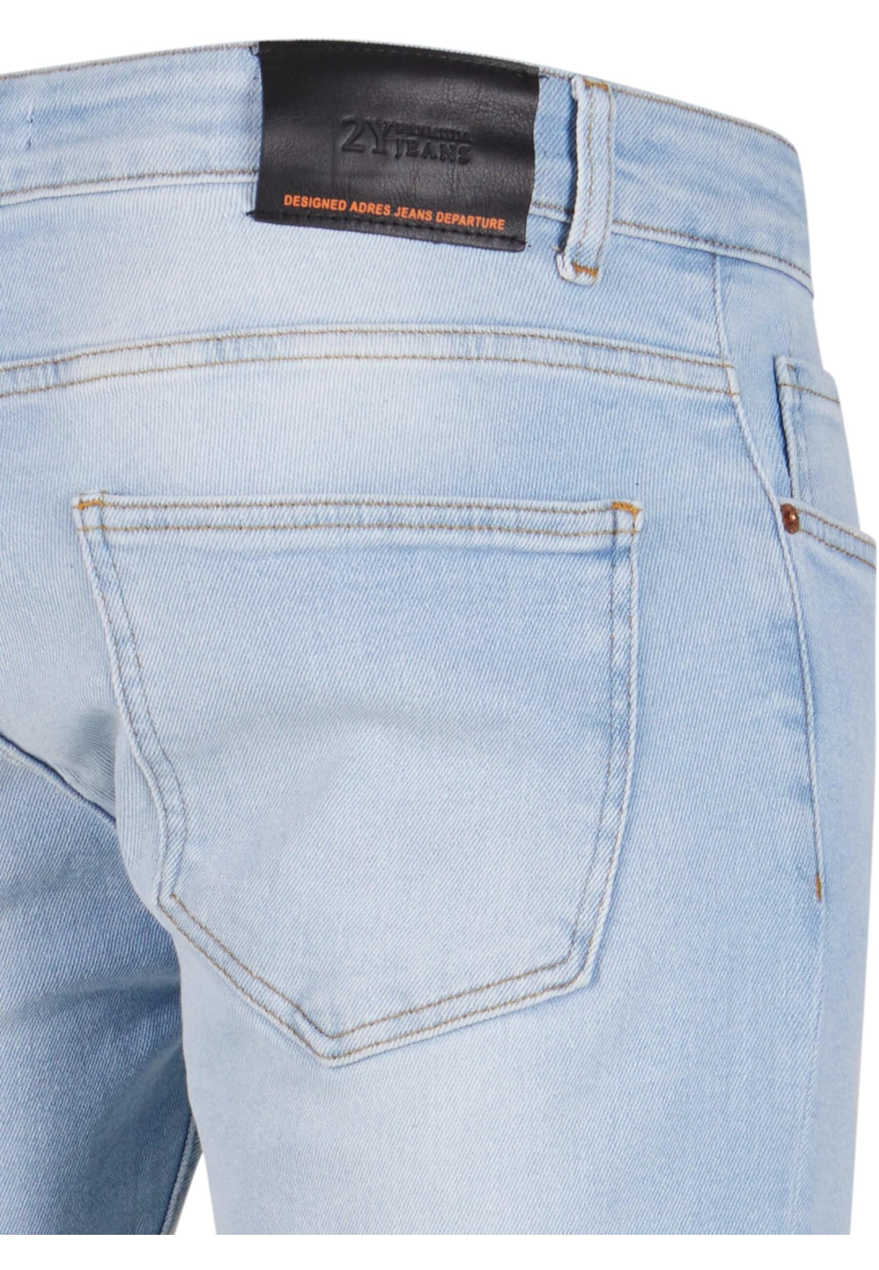 2Y Studios Herren Skinny Fit Jeans Blue Size 32 6