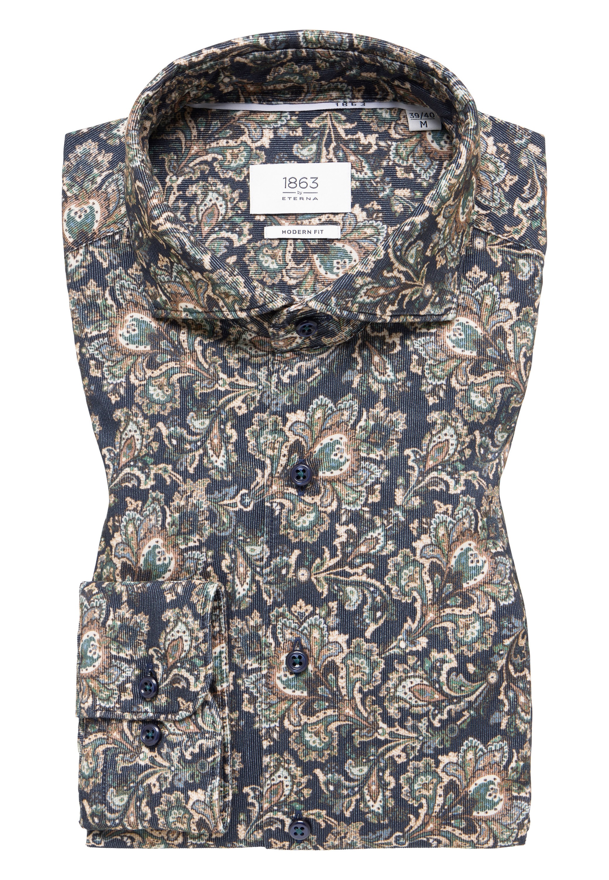 Eterna Langarmhemd »MODERN FIT« EASY IRON (bügelleicht)