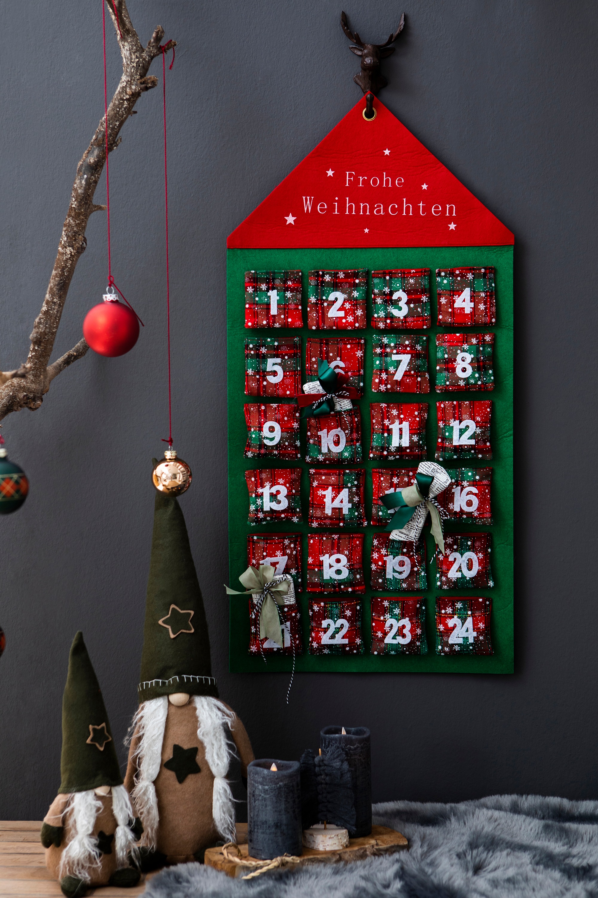 my home befüllbarer Adventskalender cm zum 46 »Haus, | Filz, Hängen aus Jahren, Weihnachtsdeko«, BAUR x 92 ab 6 kaufen