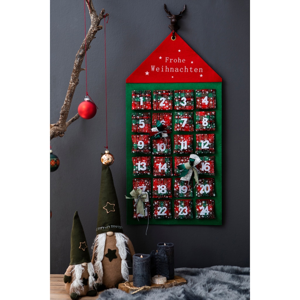 my home befüllbarer Adventskalender »Haus, Weihnachtsdeko«, ab 6 Jahren