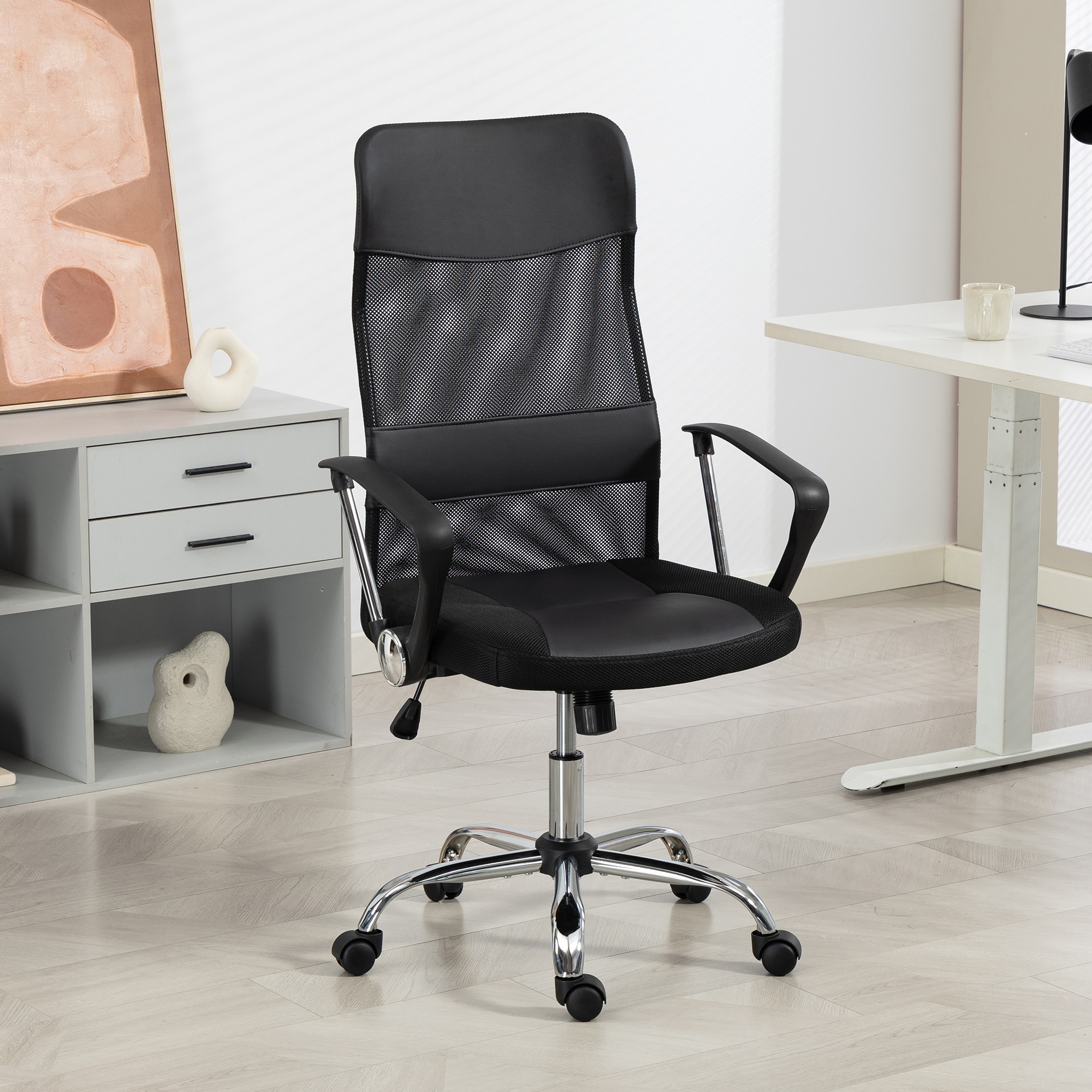 Duo Collection Bürostuhl "Regensburg" () mit verchromten Fußkreuz, Chefsess günstig online kaufen