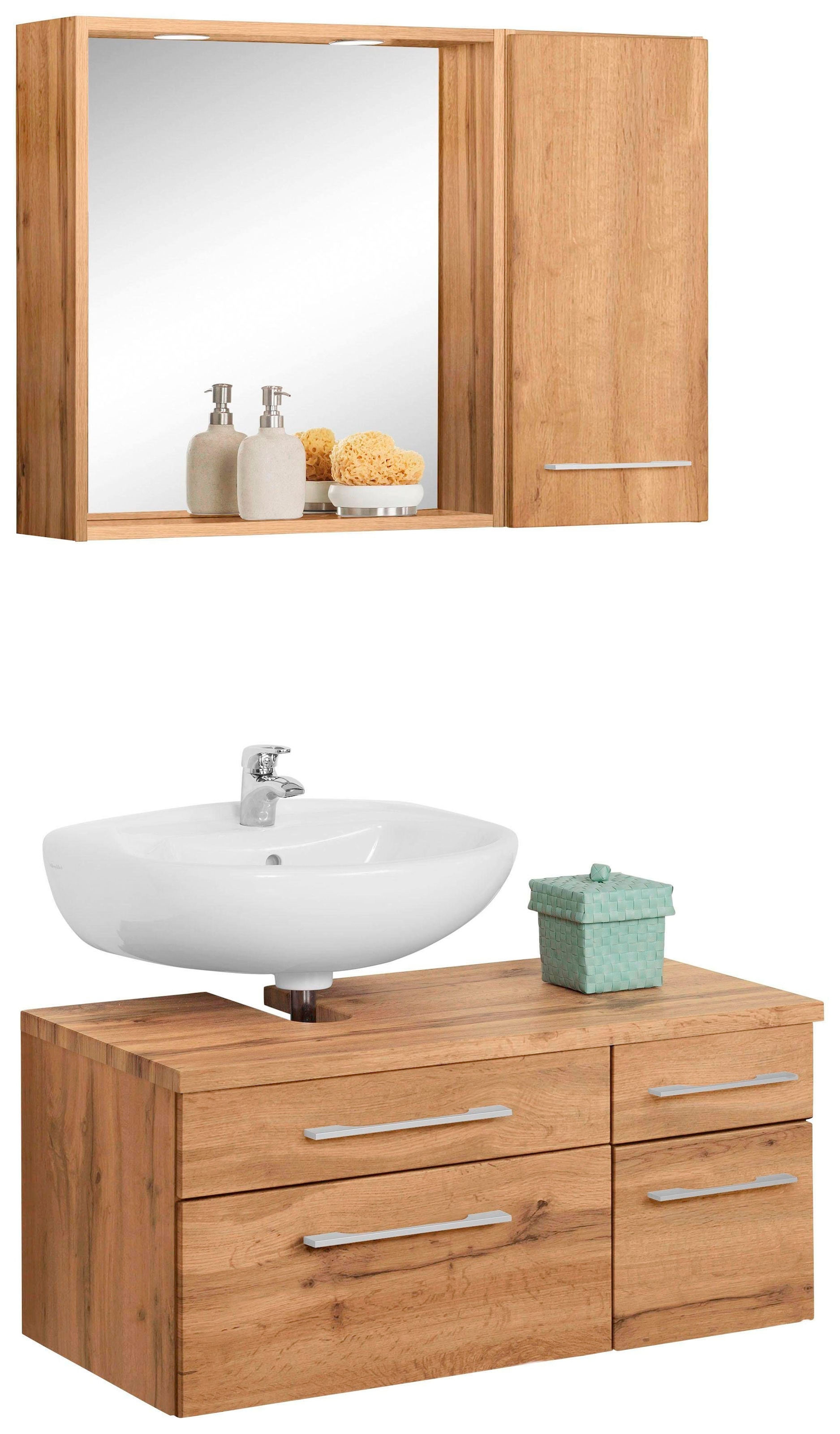 welltime Badmöbel-Set "Davos" 3 Stk. tlg. günstig online kaufen