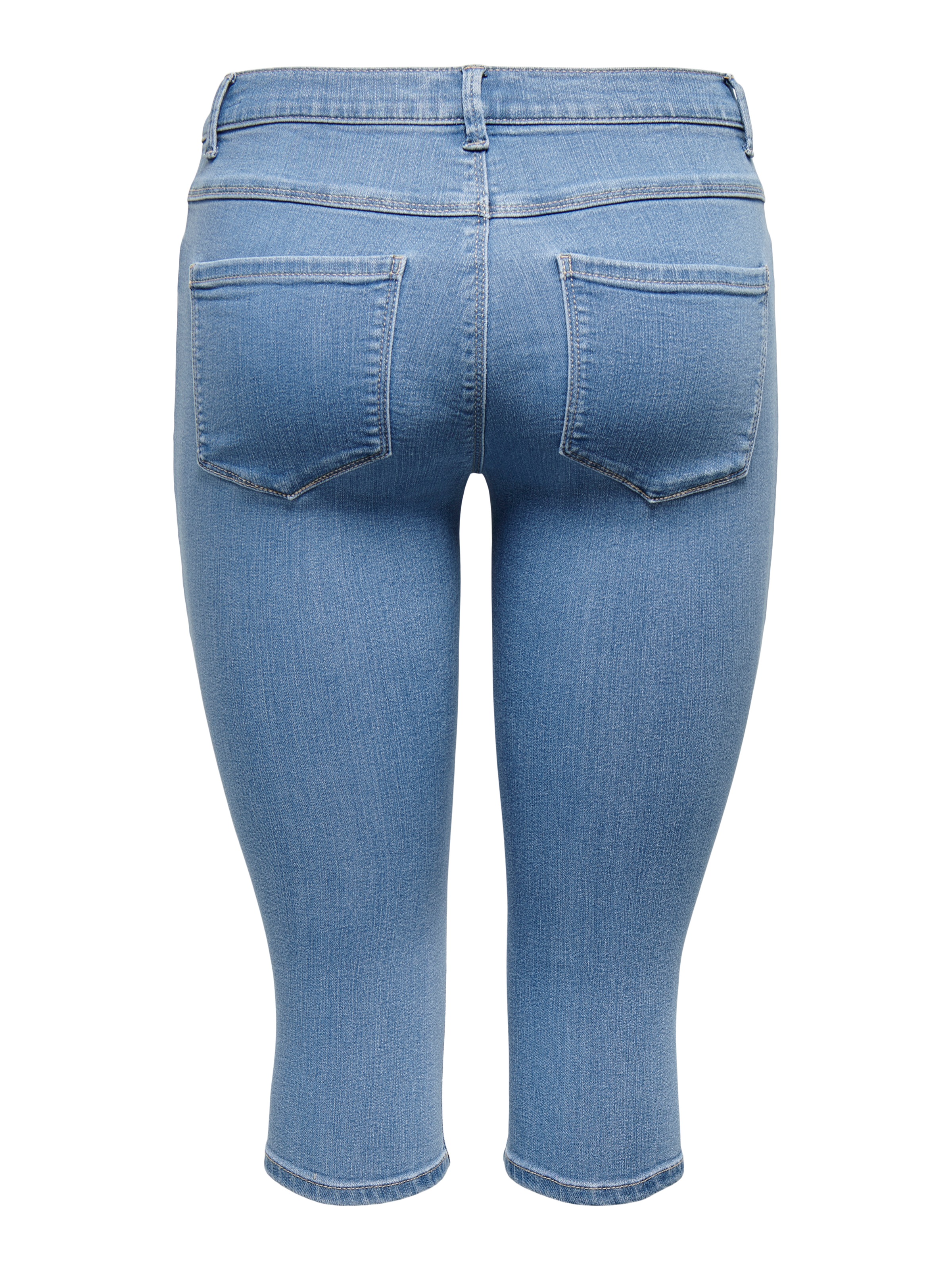 ONLY Caprijeans »ONLRAIN – Skinny Fit mit mittlerer Leibhöhe für moderne Silhouette«, skinny fit, Denim/Jeans, Viskosemischung, unifarben, pflegeleicht