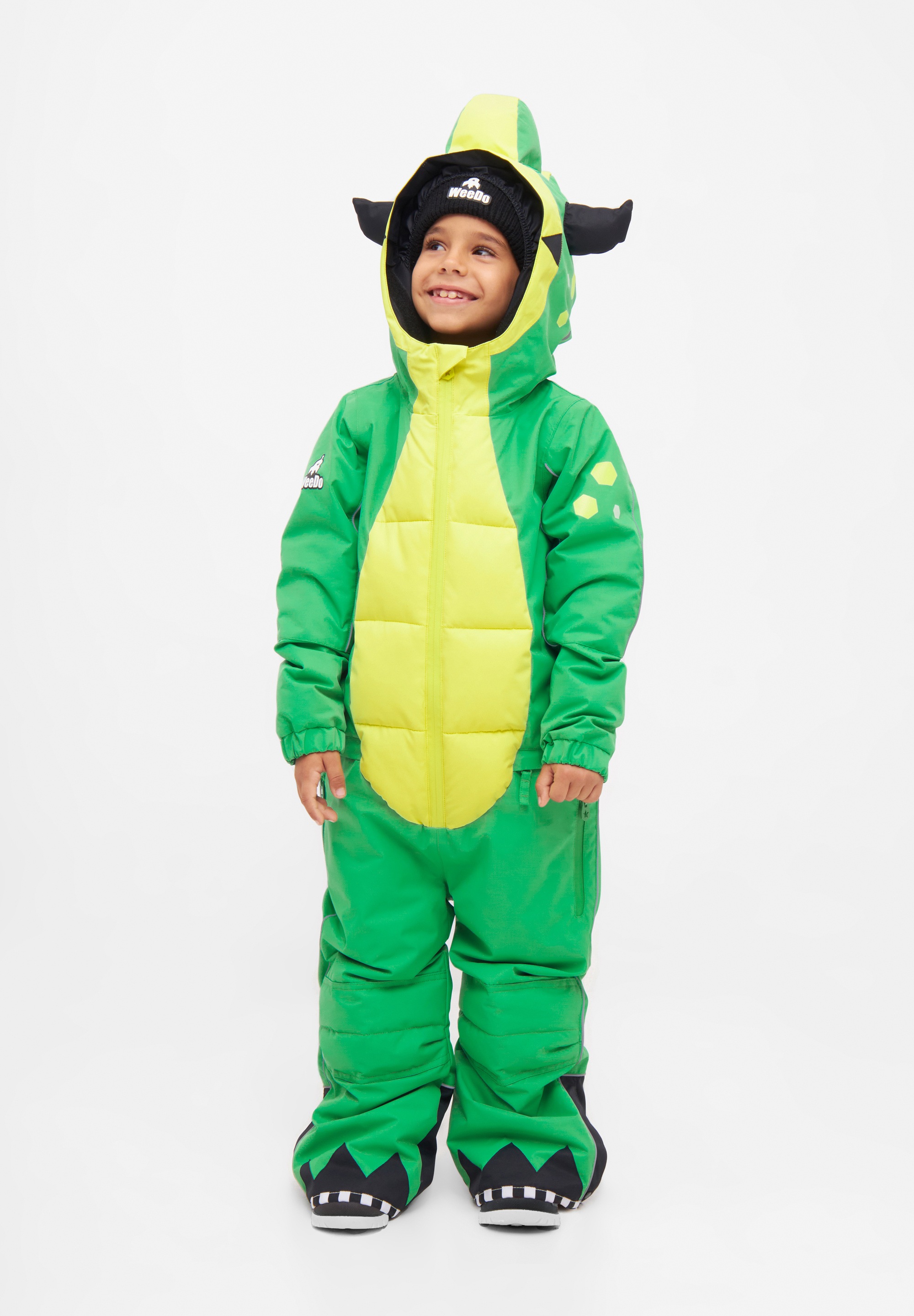 WEEDO Jungen Schneeoverall "GREENMONDO"grün, Gr. 128, Obermaterial: 100% Polyester; Futter: 100% Polyester; Füllung: 100% Polyester; Ärmelfutter: