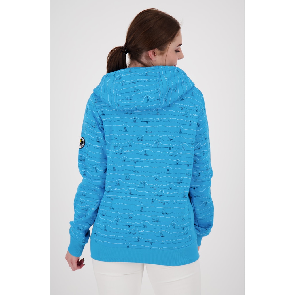 DEPROC Active Kapuzensweatshirt »ANKERGLUTWELLE«