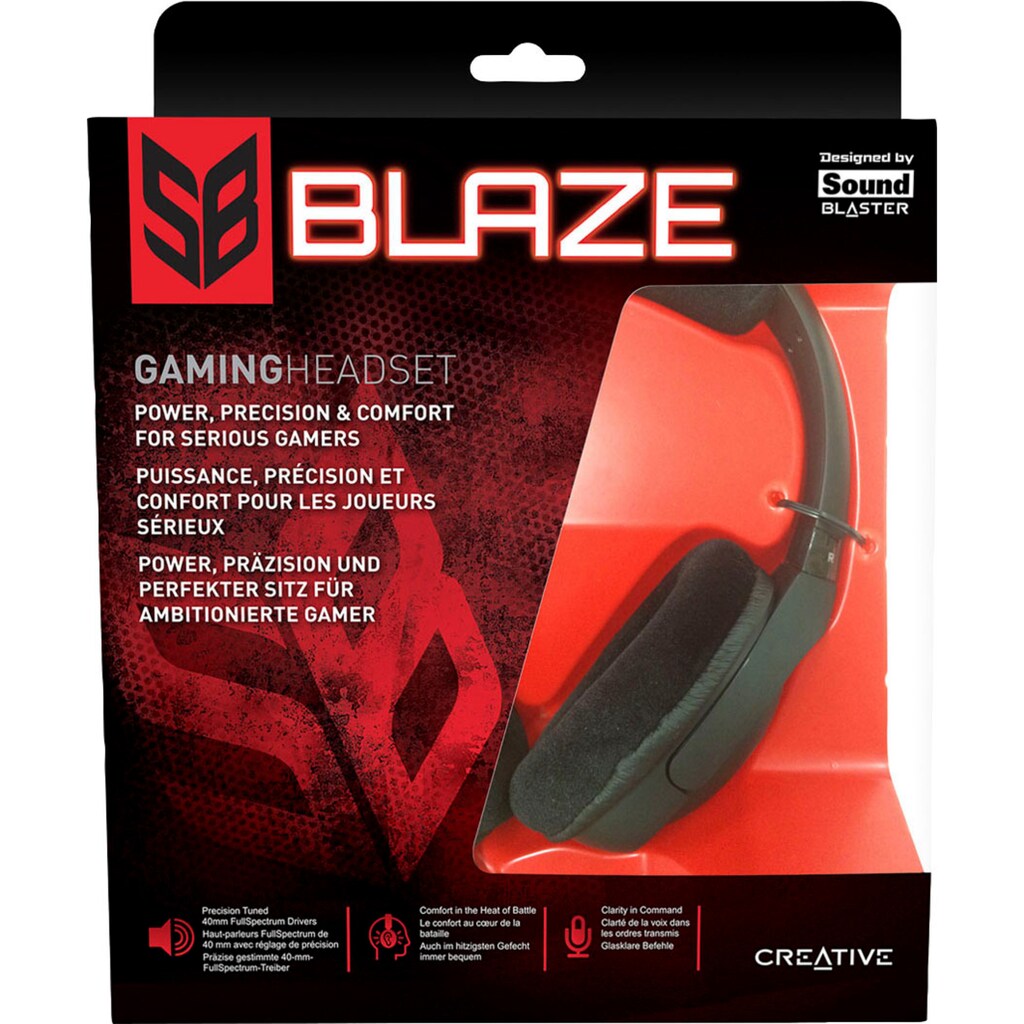 Creative Gaming-Headset »HS-810 SB Blaze«, Rauschunterdrückung
