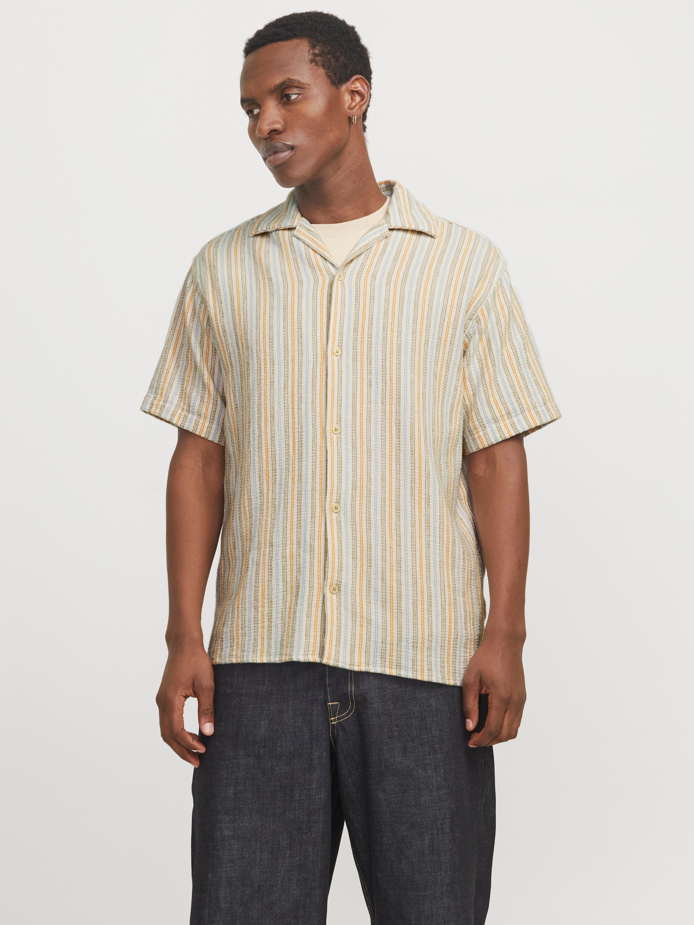 Jack & Jones Kurzarmhemd "JORCOBA STRIPE RESORT SHIRT SS SN" günstig online kaufen