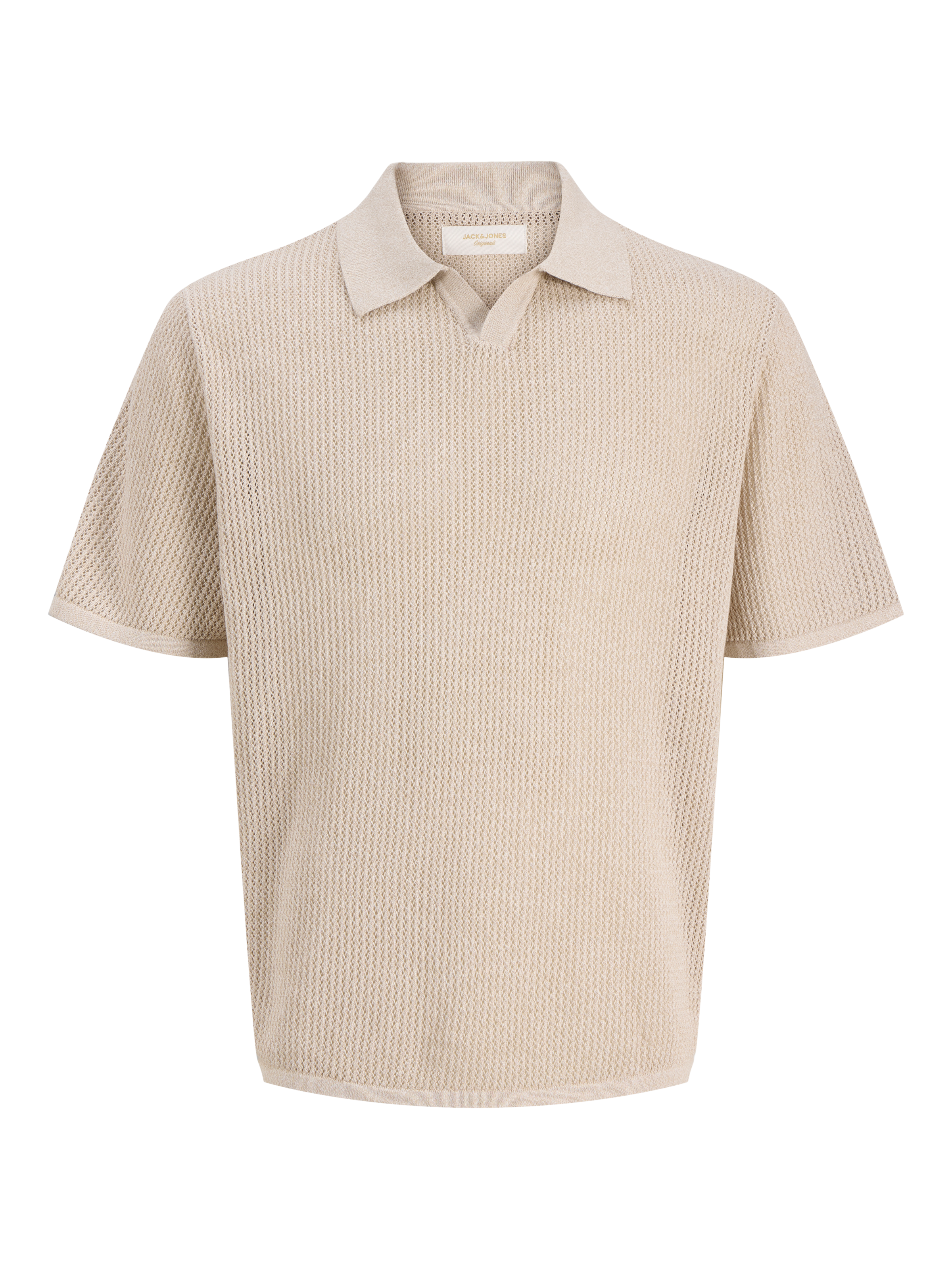 Jack & Jones Polokragenpullover "JORCASSIS KNIT TWISTED SPLIT NECK POLO" mi günstig online kaufen